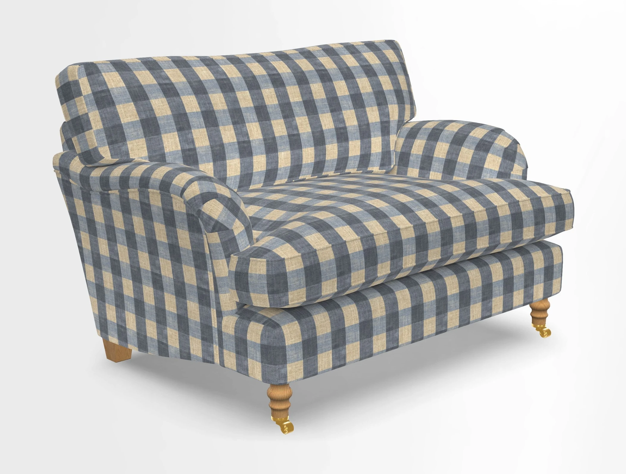 Alwinton snuggler in Lumino Velvet Wine