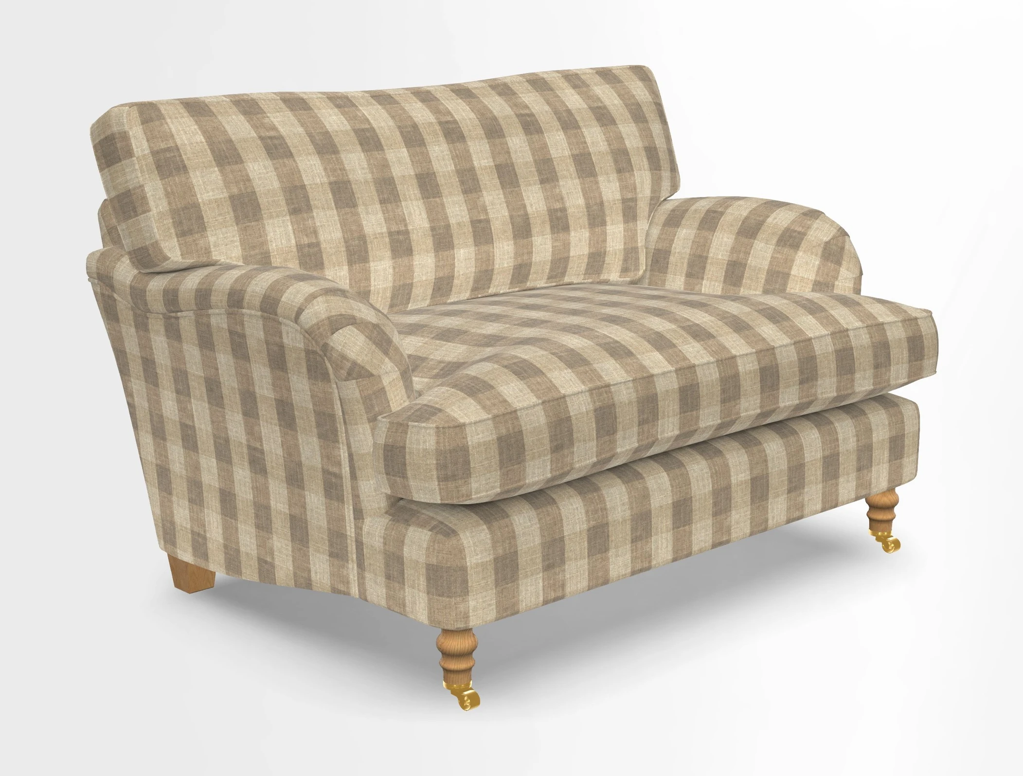 Alwinton snuggler in Lumino Velvet Wine