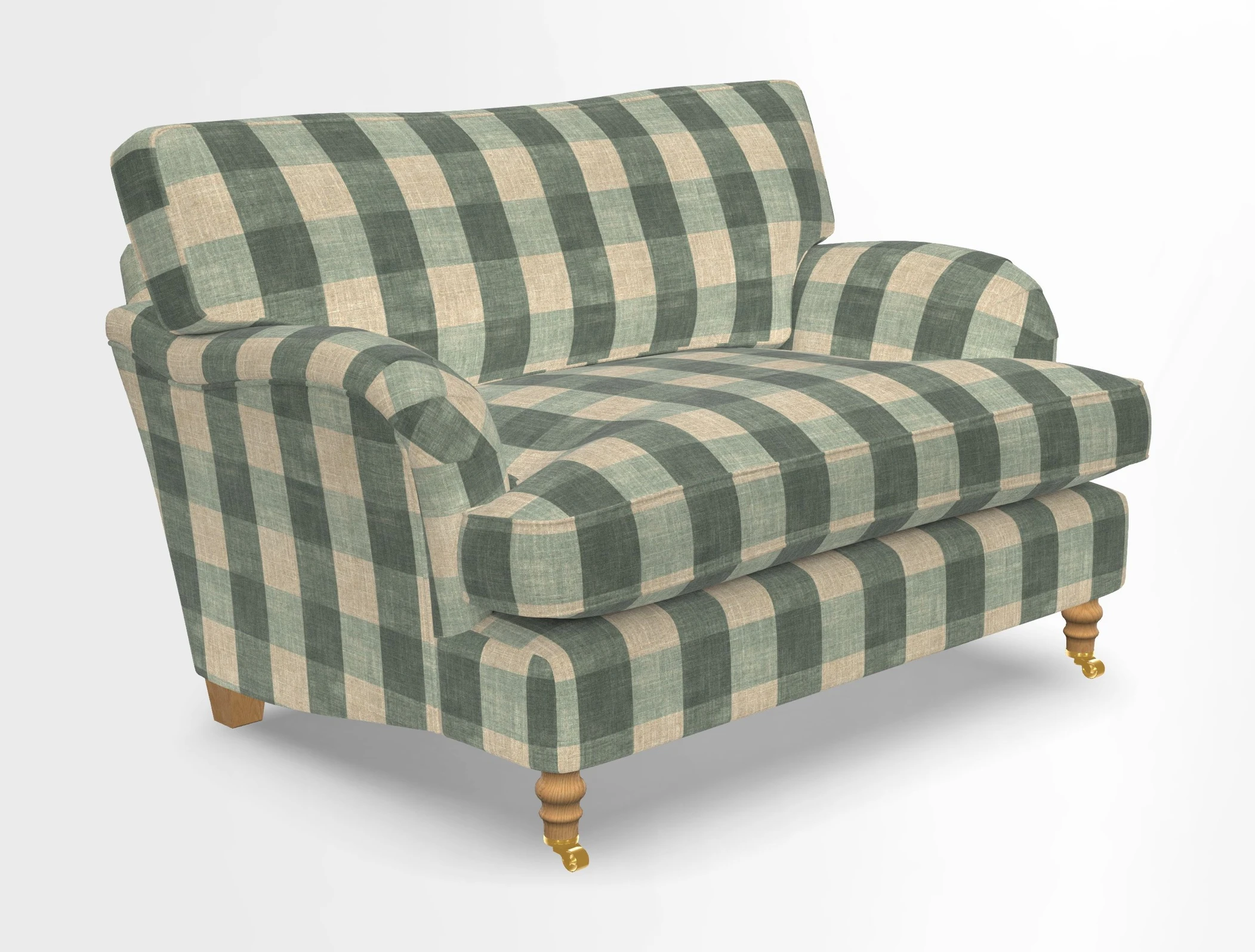 Alwinton snuggler in Lumino Velvet Wine
