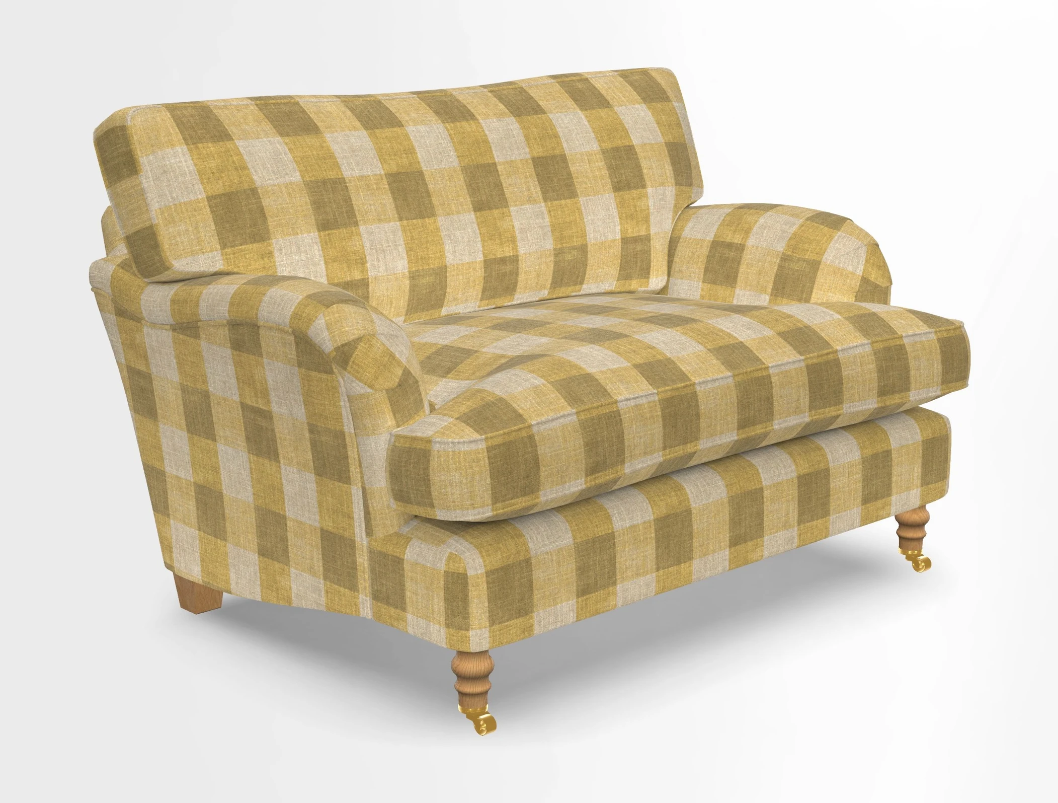 Alwinton snuggler in Lumino Velvet Wine