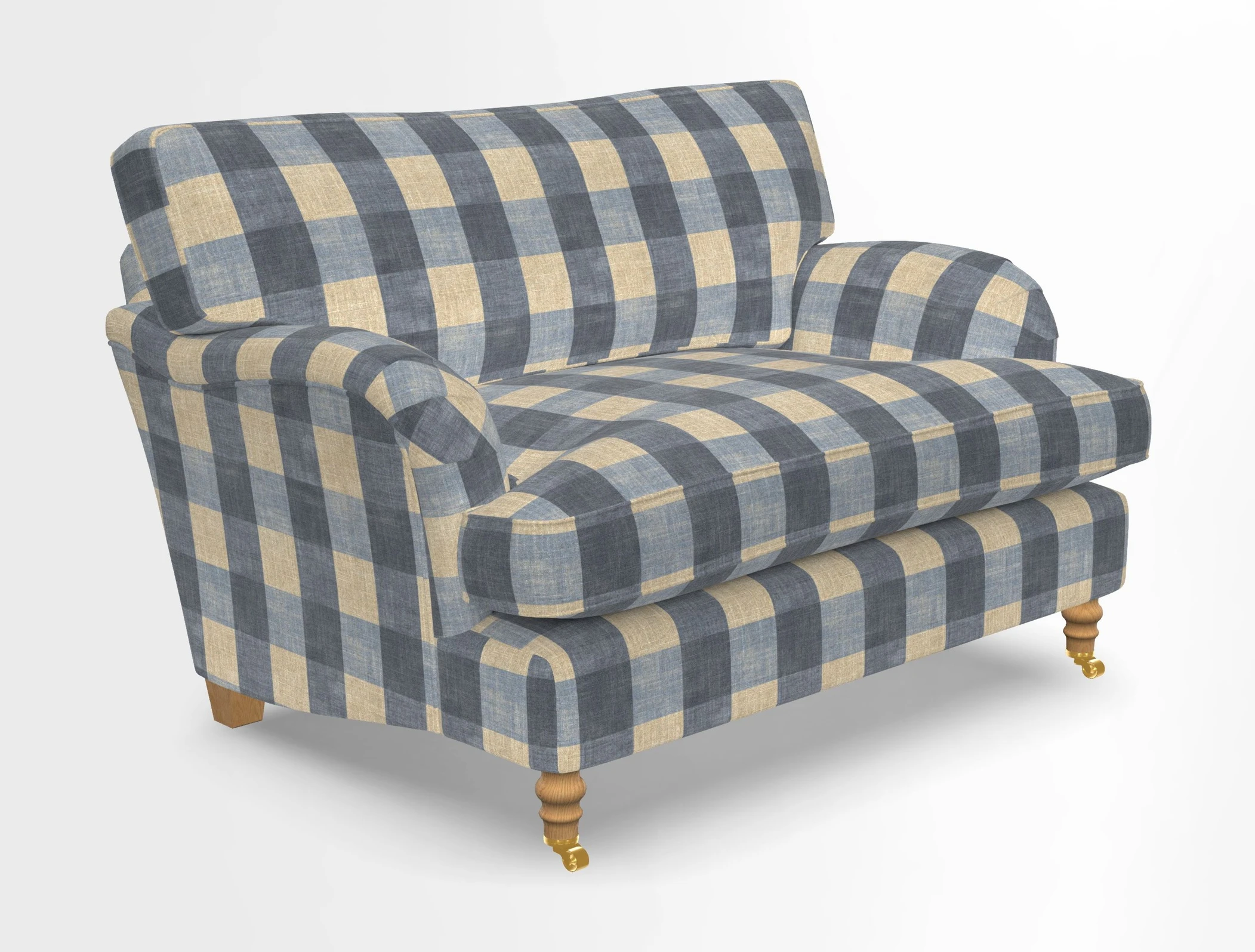 Alwinton snuggler in Lumino Velvet Wine