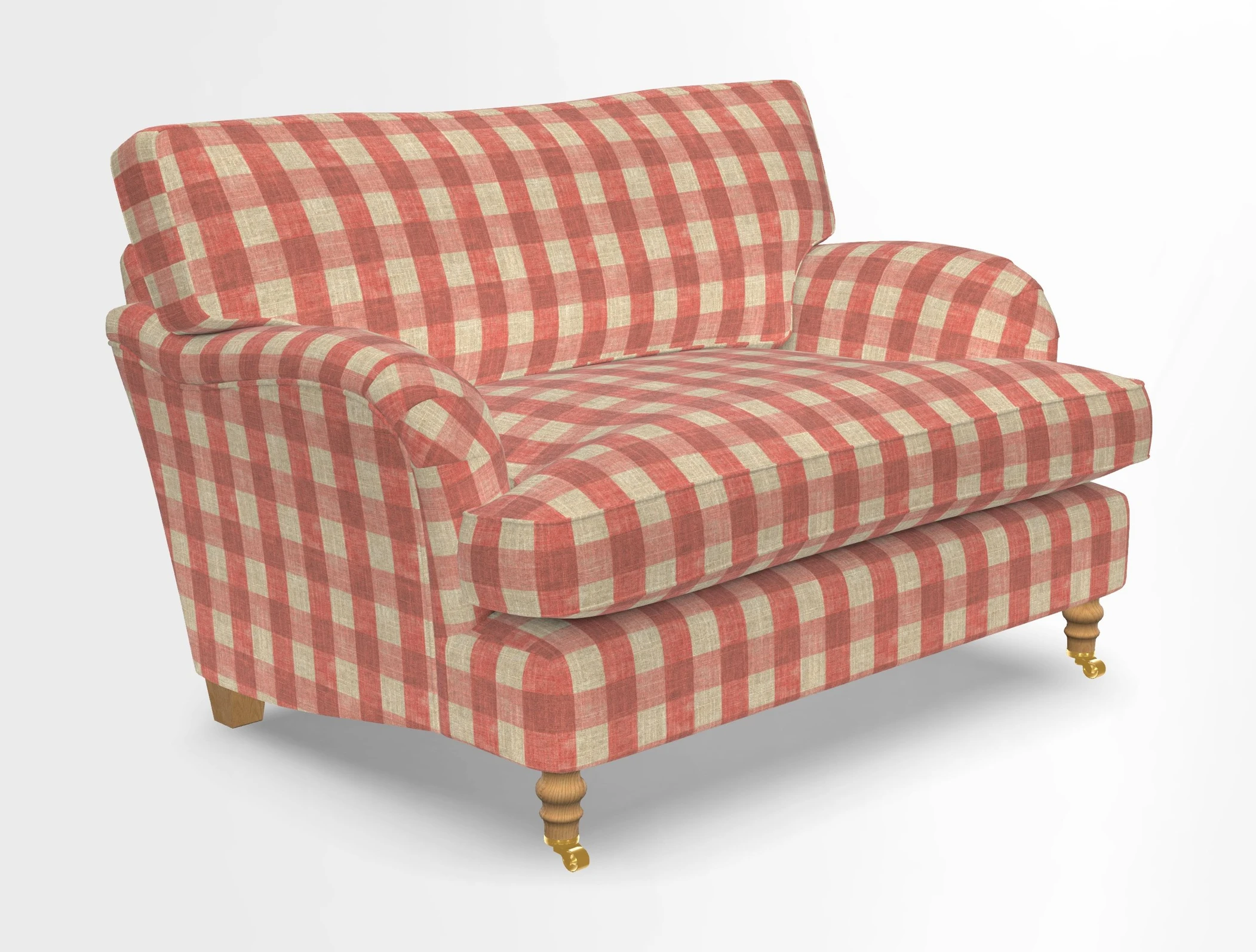 Alwinton snuggler in Lumino Velvet Wine