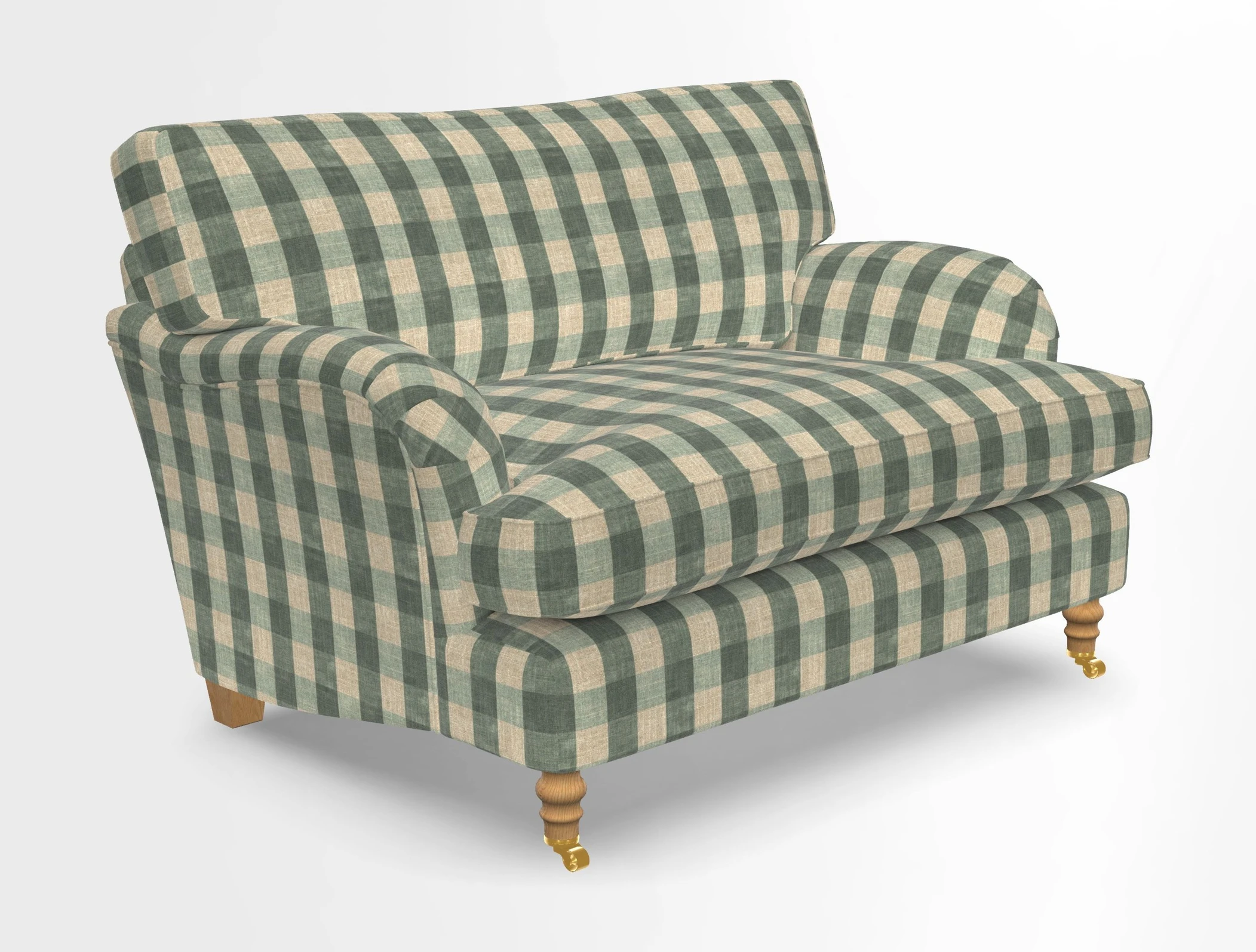 Alwinton snuggler in Lumino Velvet Wine