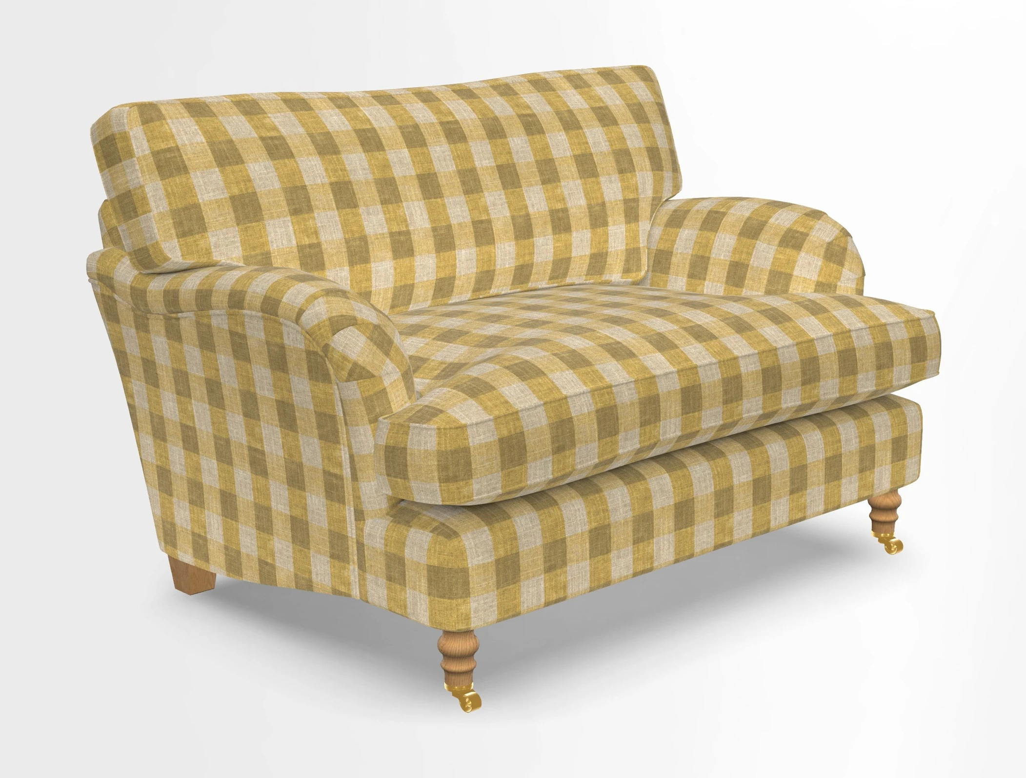 Alwinton snuggler in Lumino Velvet Wine