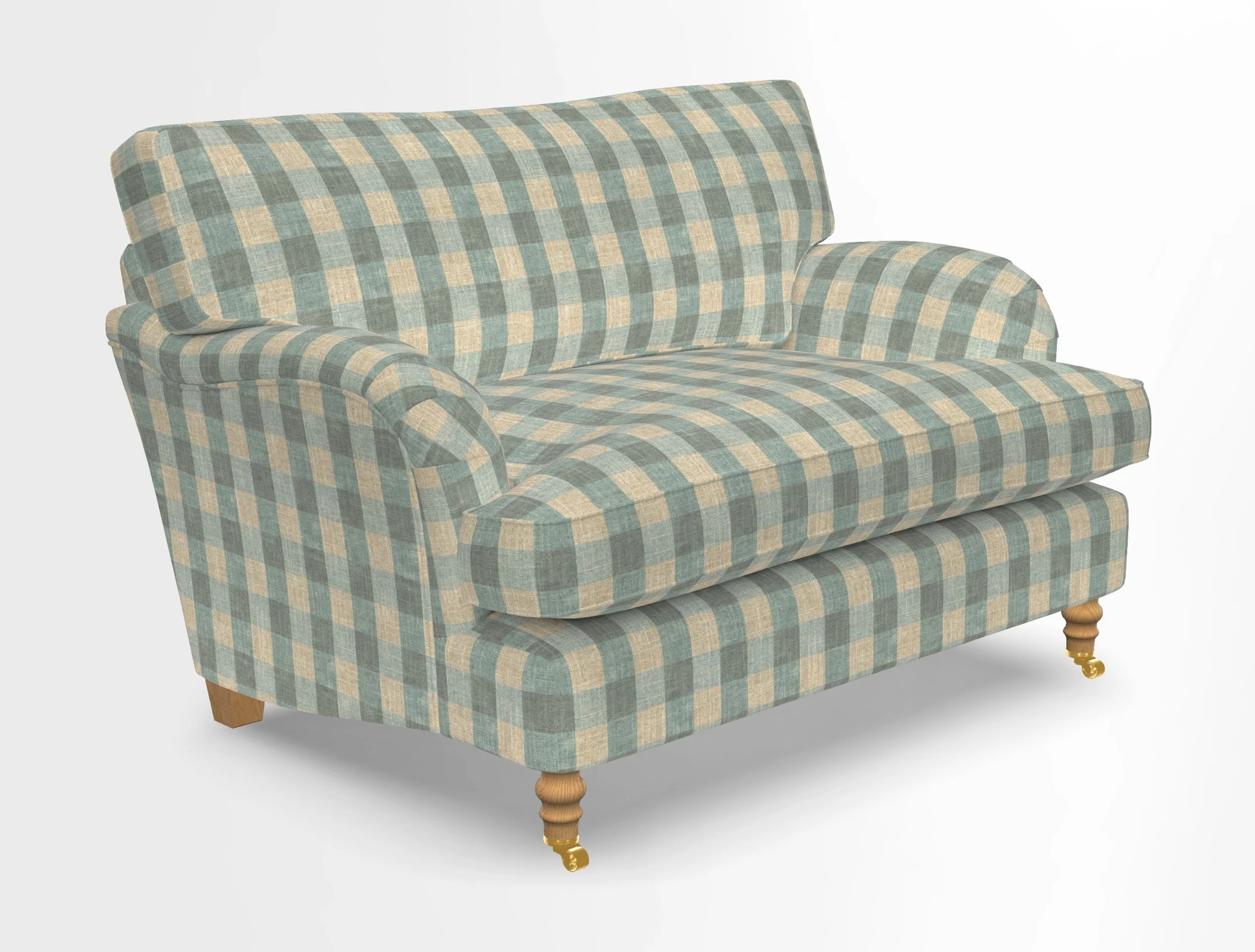 Alwinton snuggler in Lumino Velvet Wine