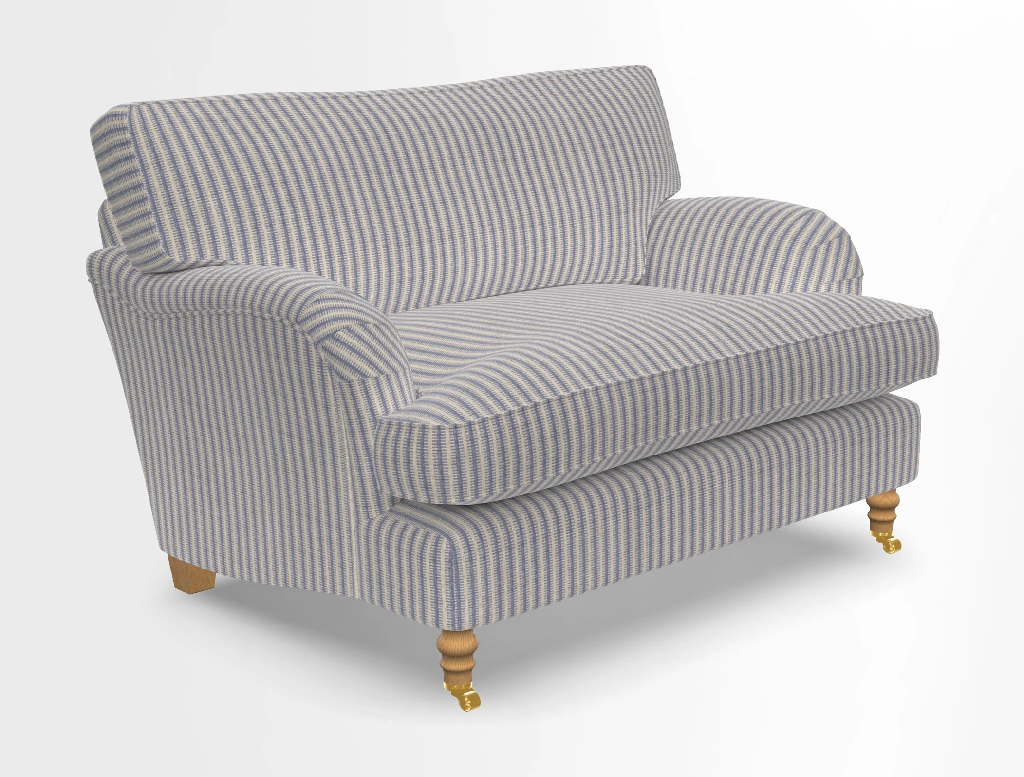 Alwinton snuggler in Lumino Velvet Wine