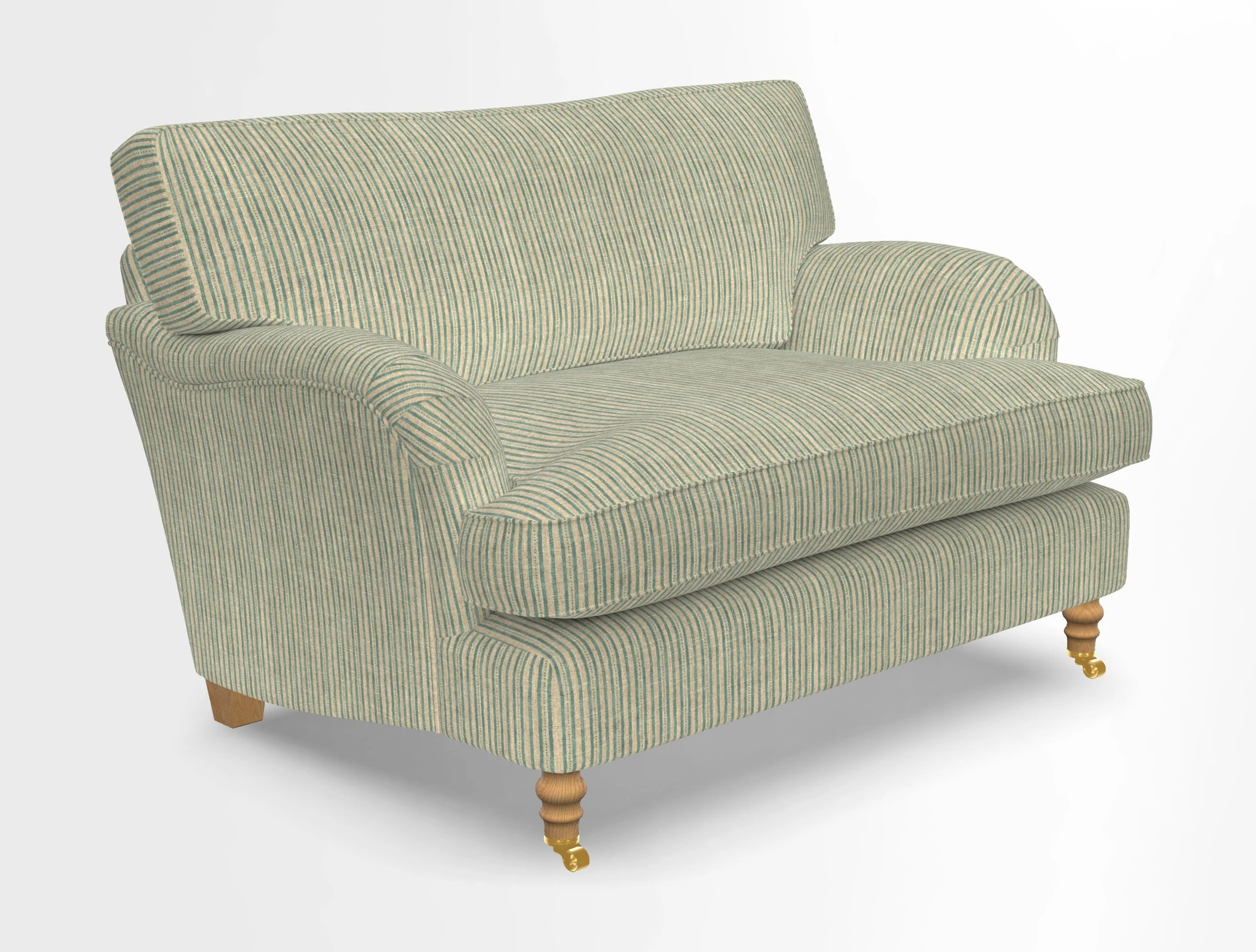 Alwinton snuggler in Lumino Velvet Wine