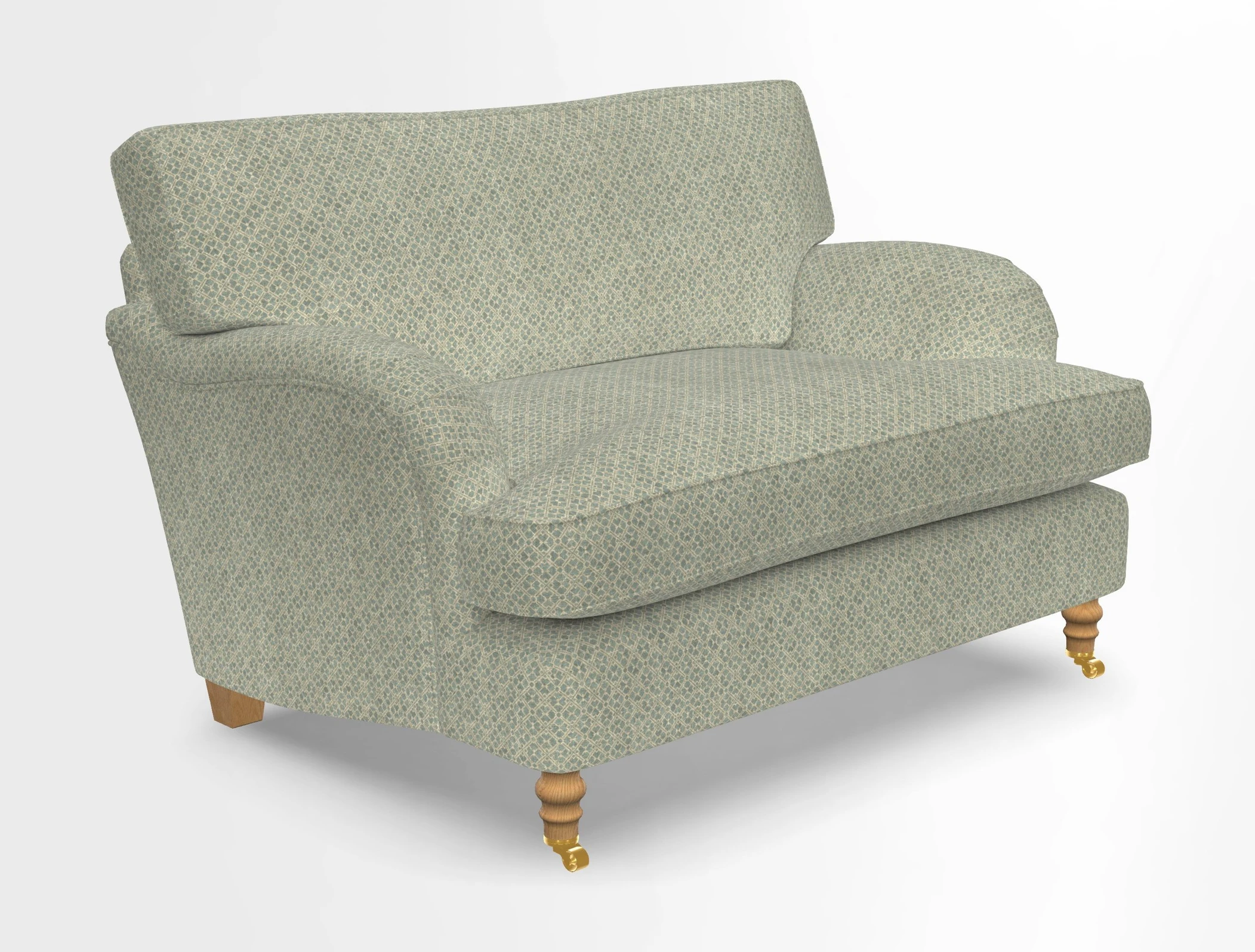 Alwinton snuggler in Lumino Velvet Wine