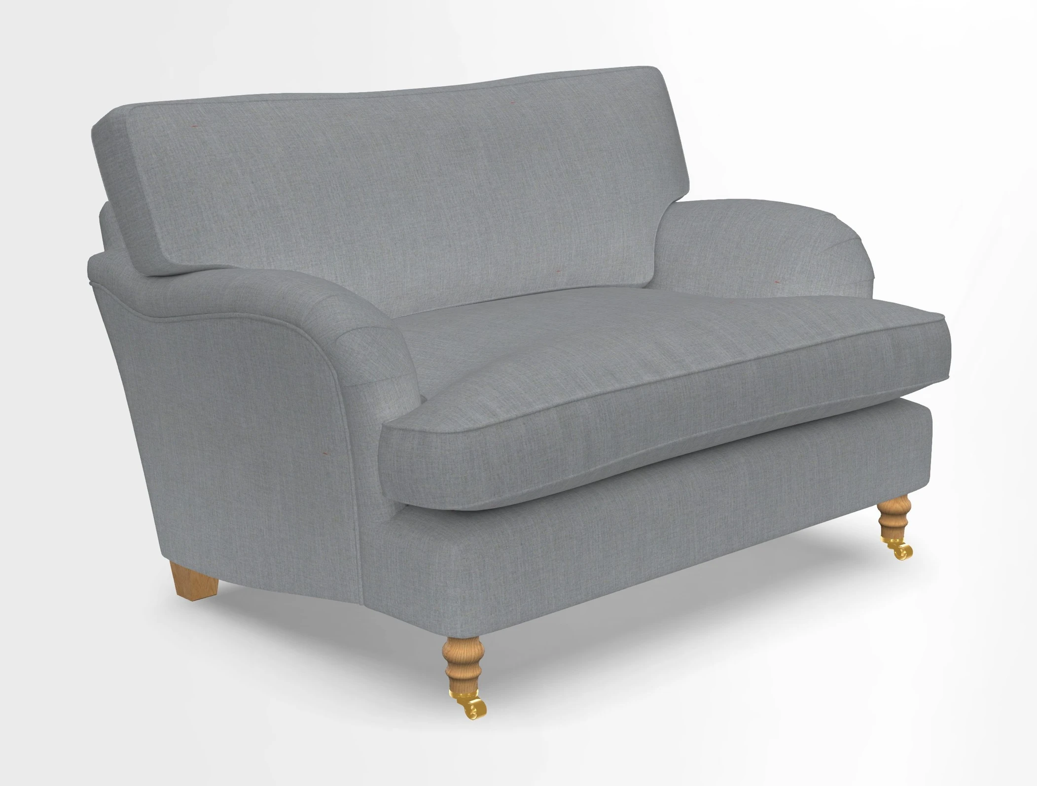 Alwinton snuggler in Lumino Velvet Wine