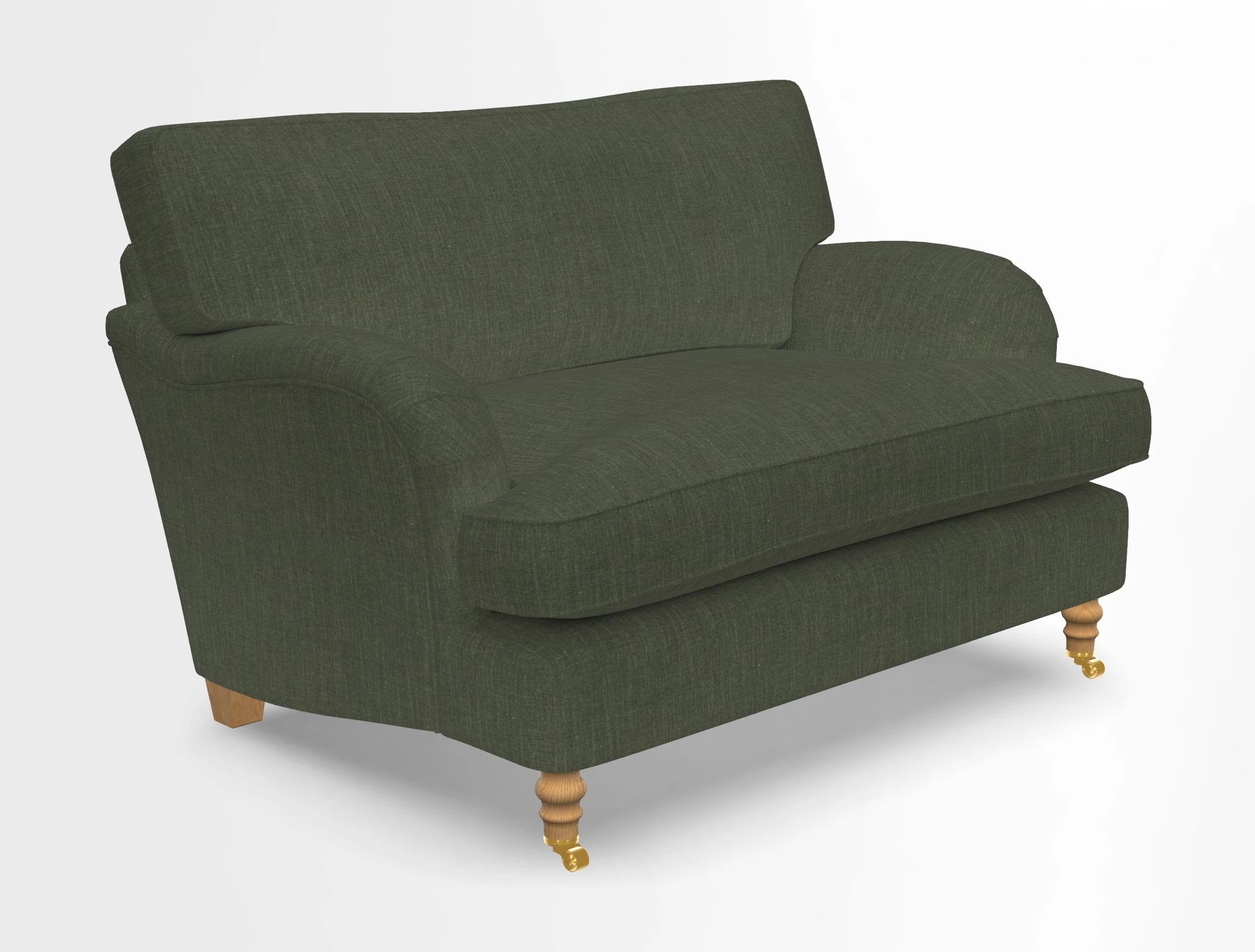 Alwinton snuggler in Lumino Velvet Wine
