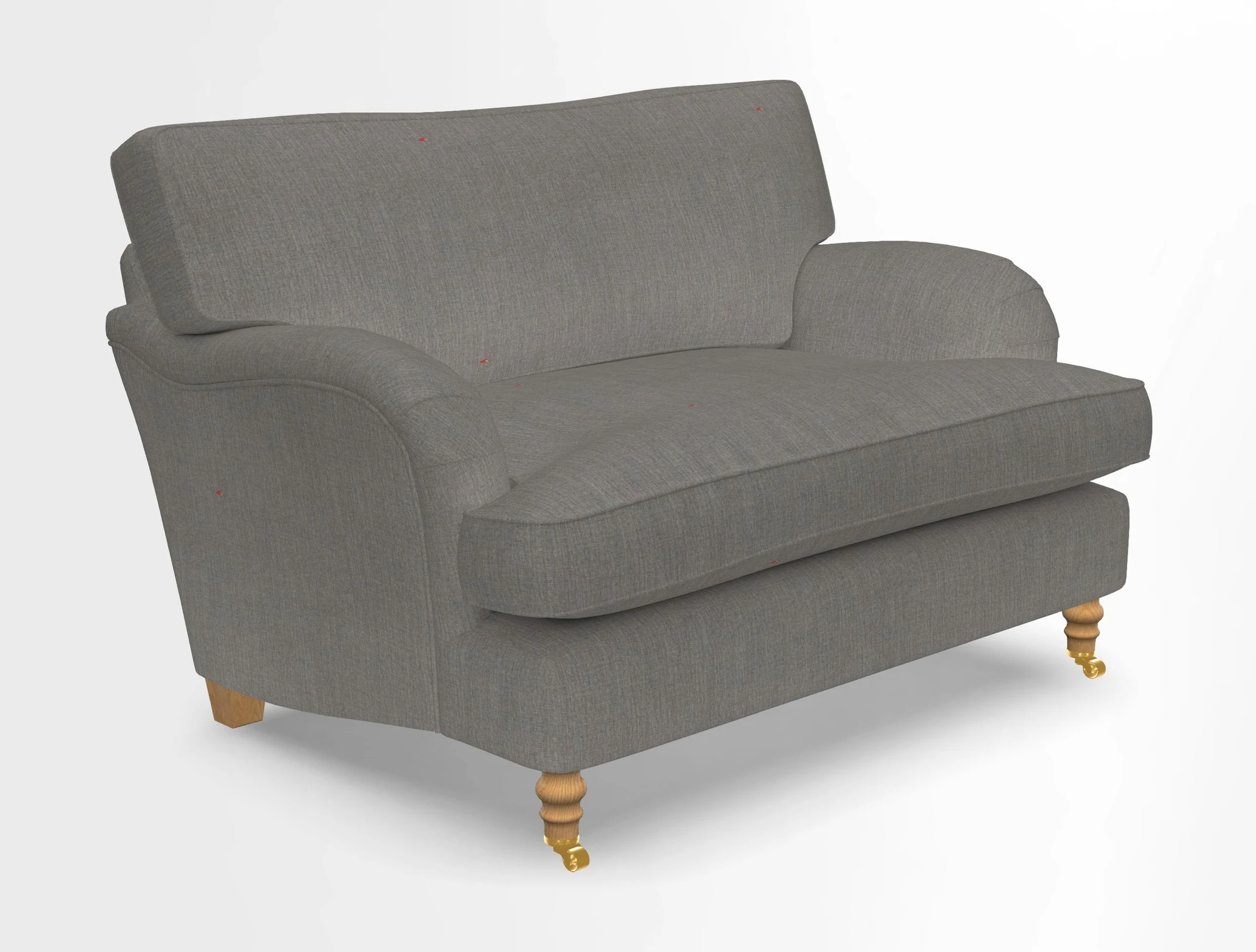 Alwinton snuggler in Lumino Velvet Wine