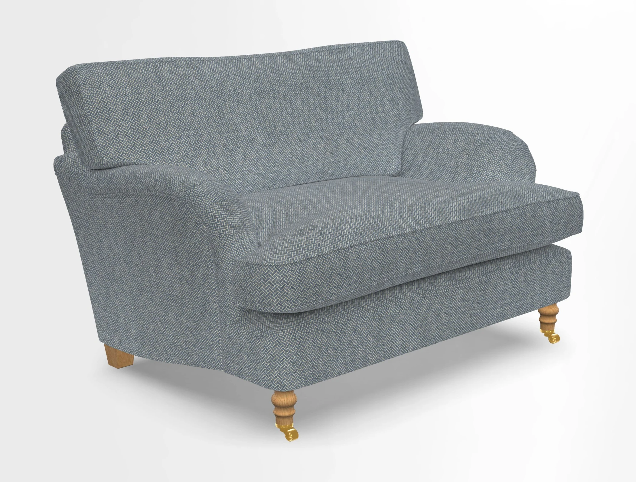 Alwinton snuggler in Lumino Velvet Wine