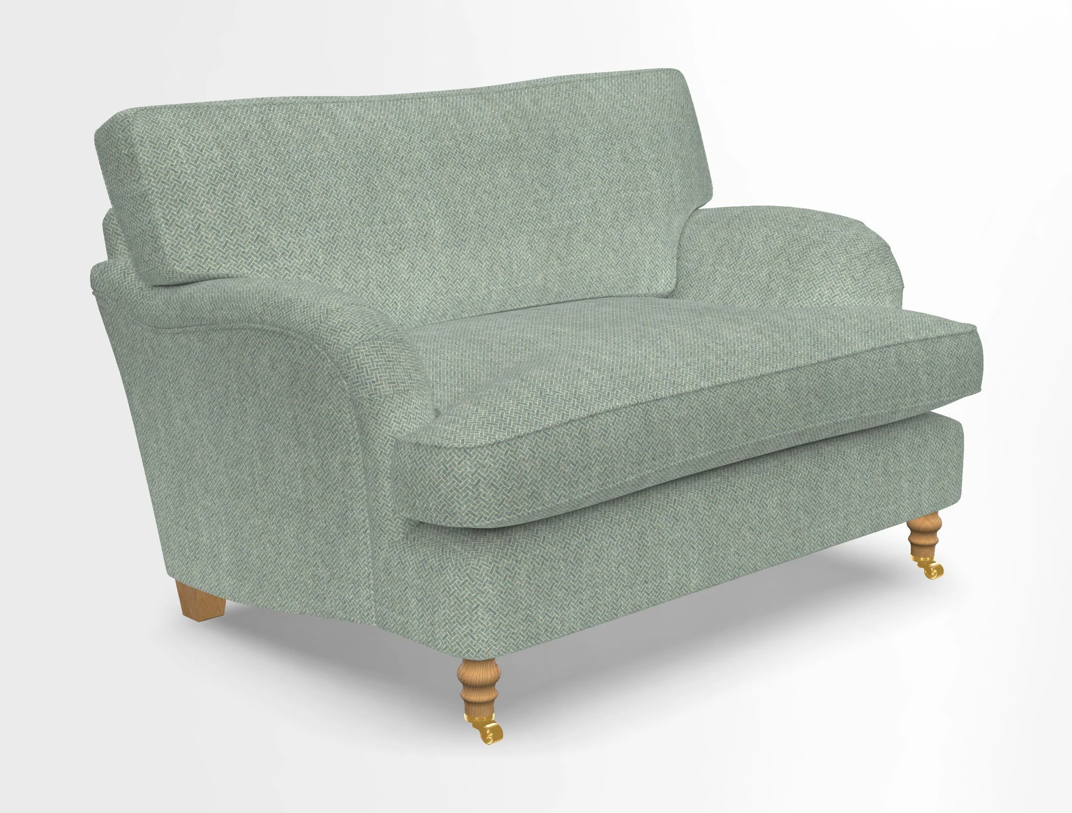 Alwinton snuggler in Lumino Velvet Wine