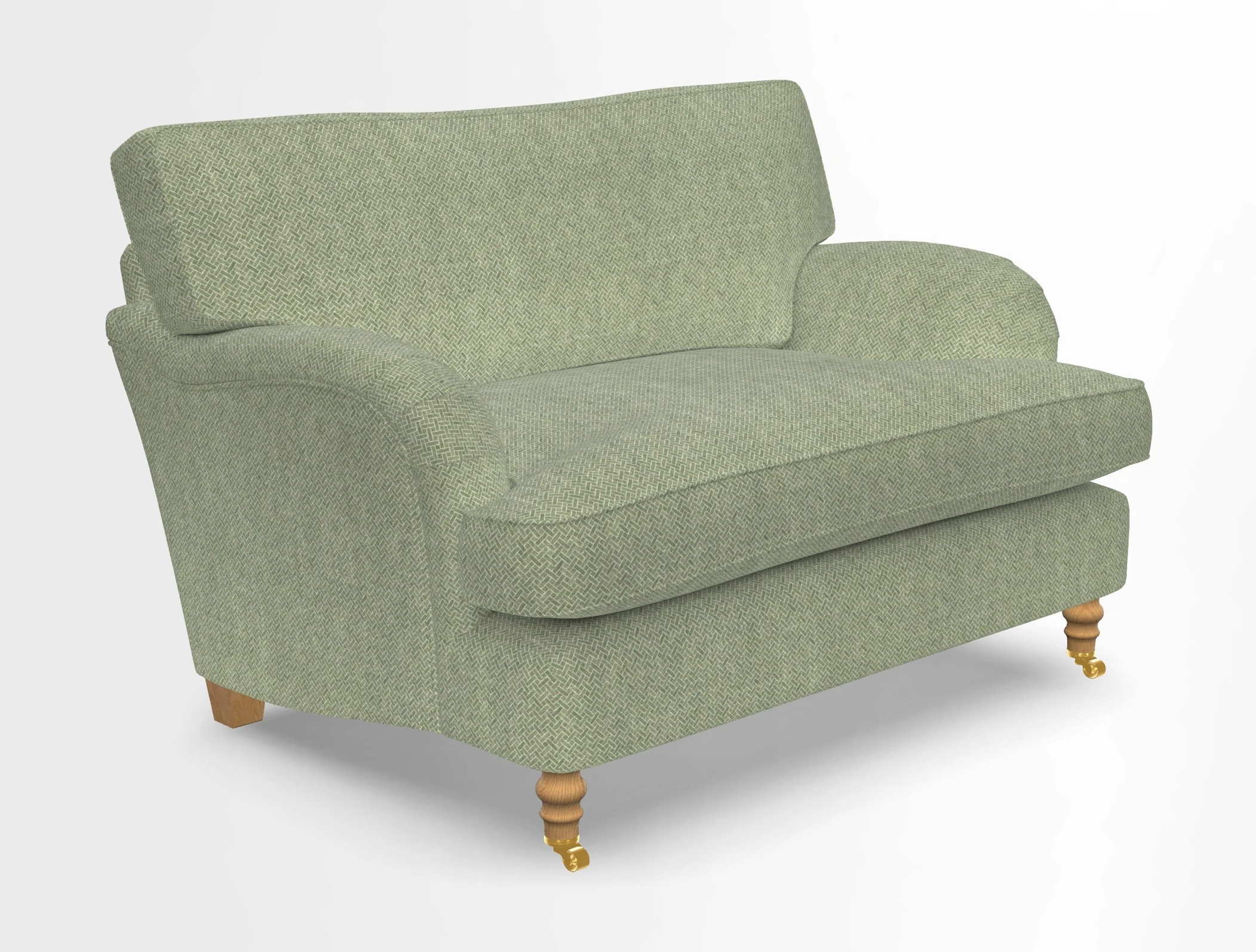 Alwinton snuggler in Lumino Velvet Wine