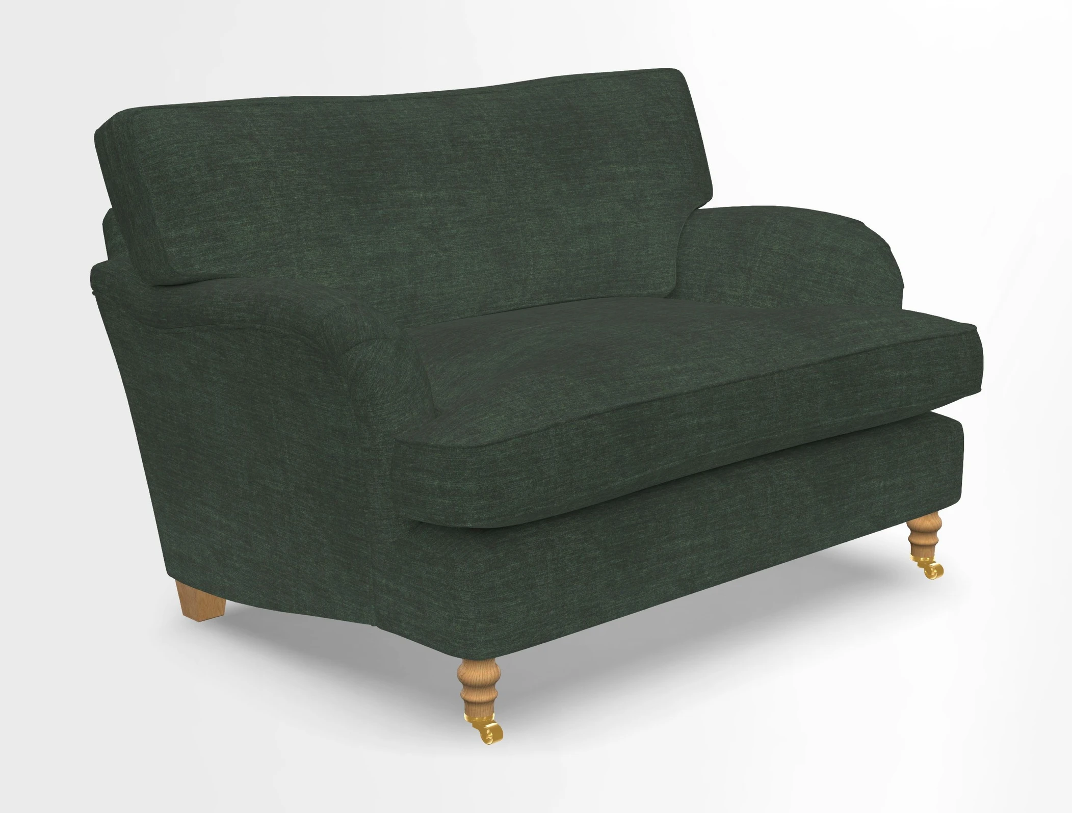 Alwinton snuggler in Lumino Velvet Wine