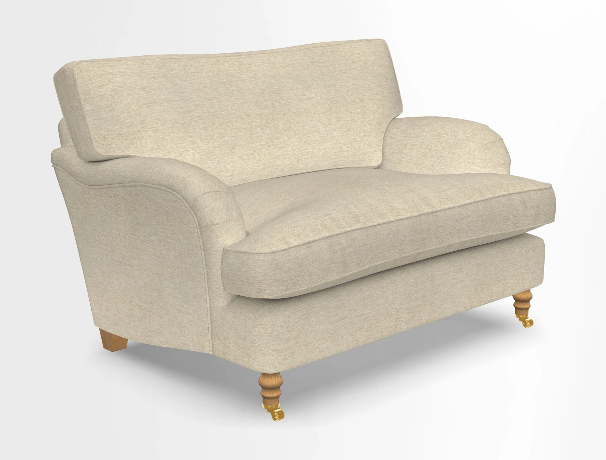 Alwinton snuggler in Lumino Velvet Wine