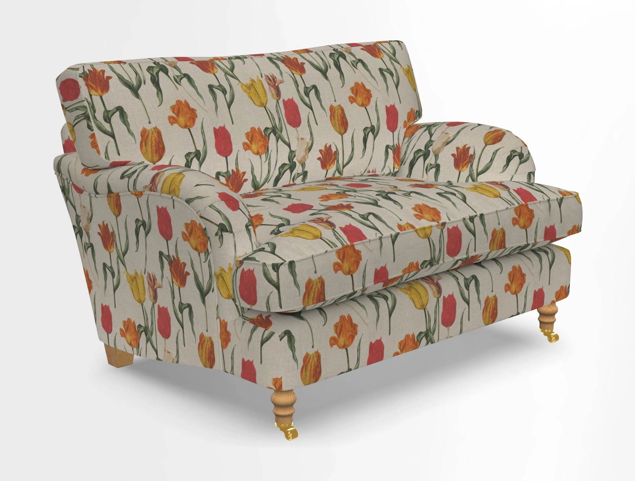 Alwinton snuggler in Lumino Velvet Wine