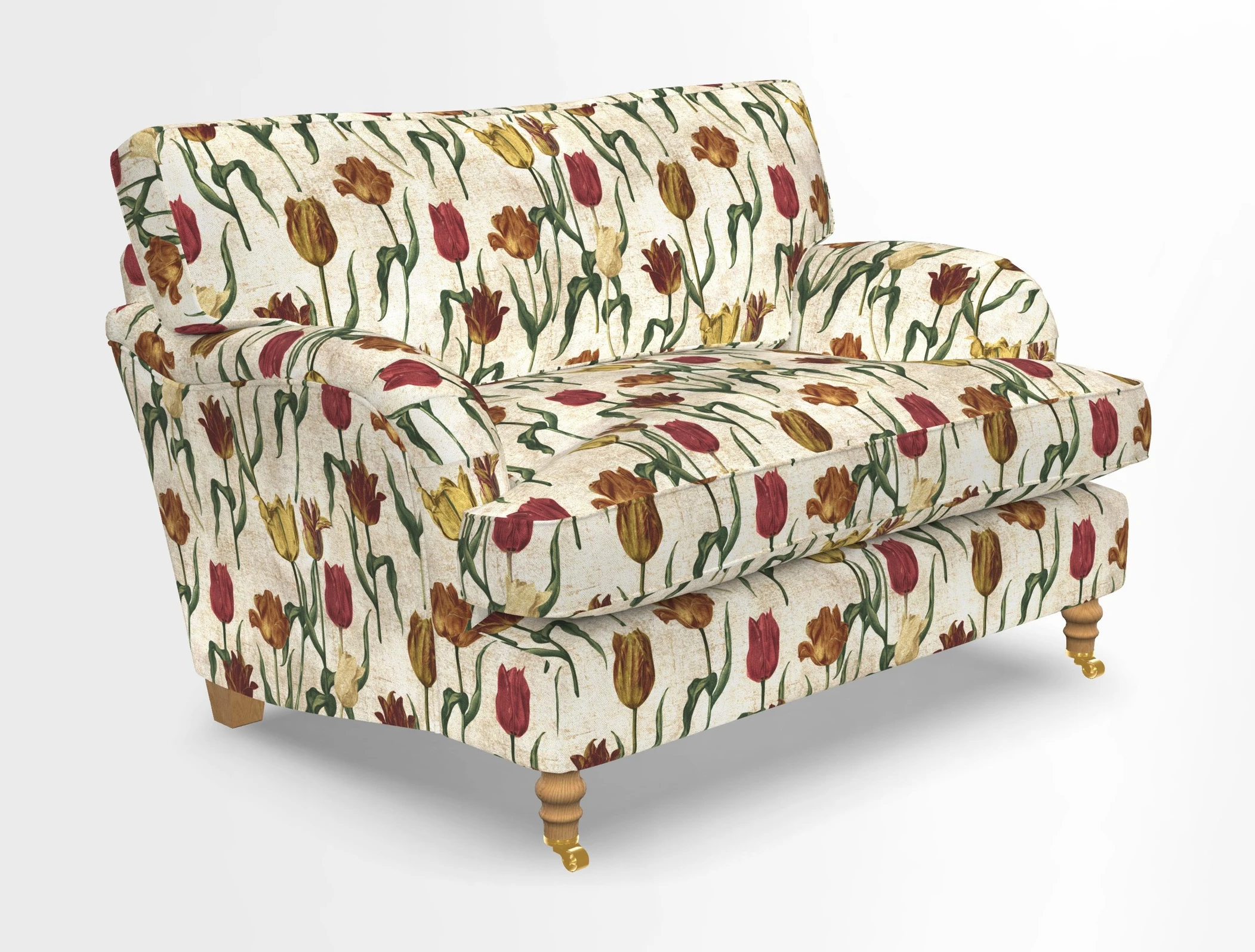 Alwinton snuggler in Lumino Velvet Wine
