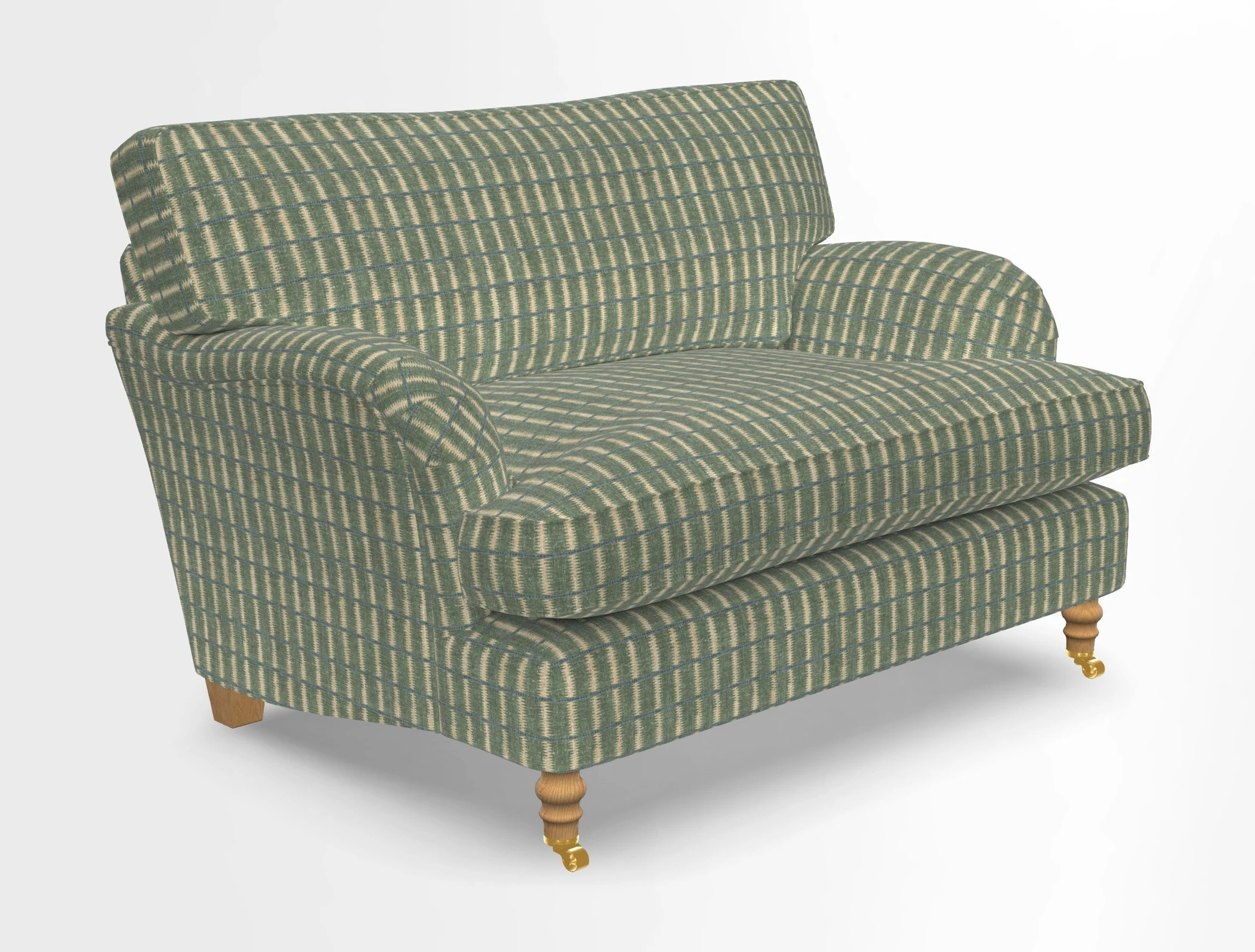 Alwinton snuggler in Lumino Velvet Wine