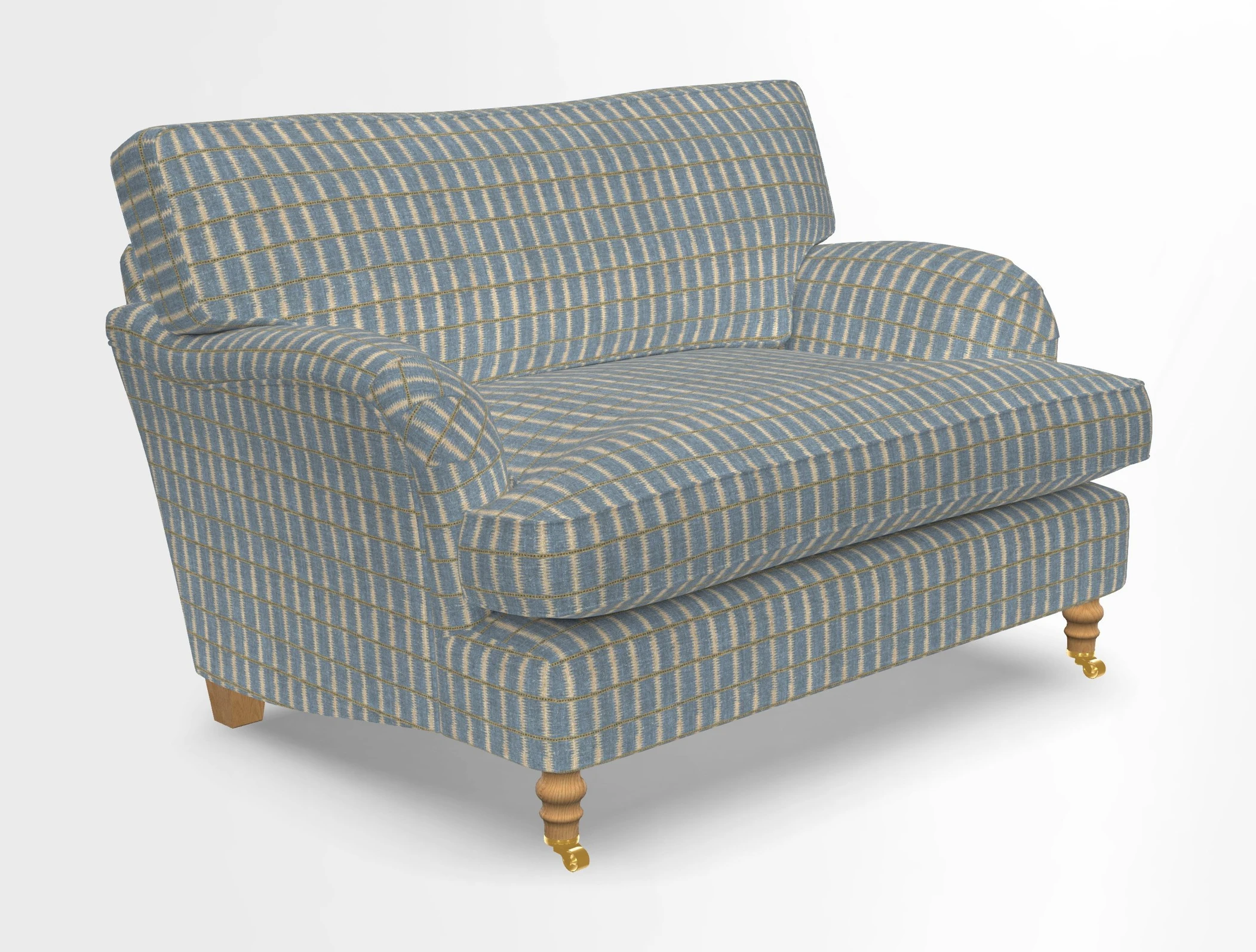 Alwinton snuggler in Lumino Velvet Wine