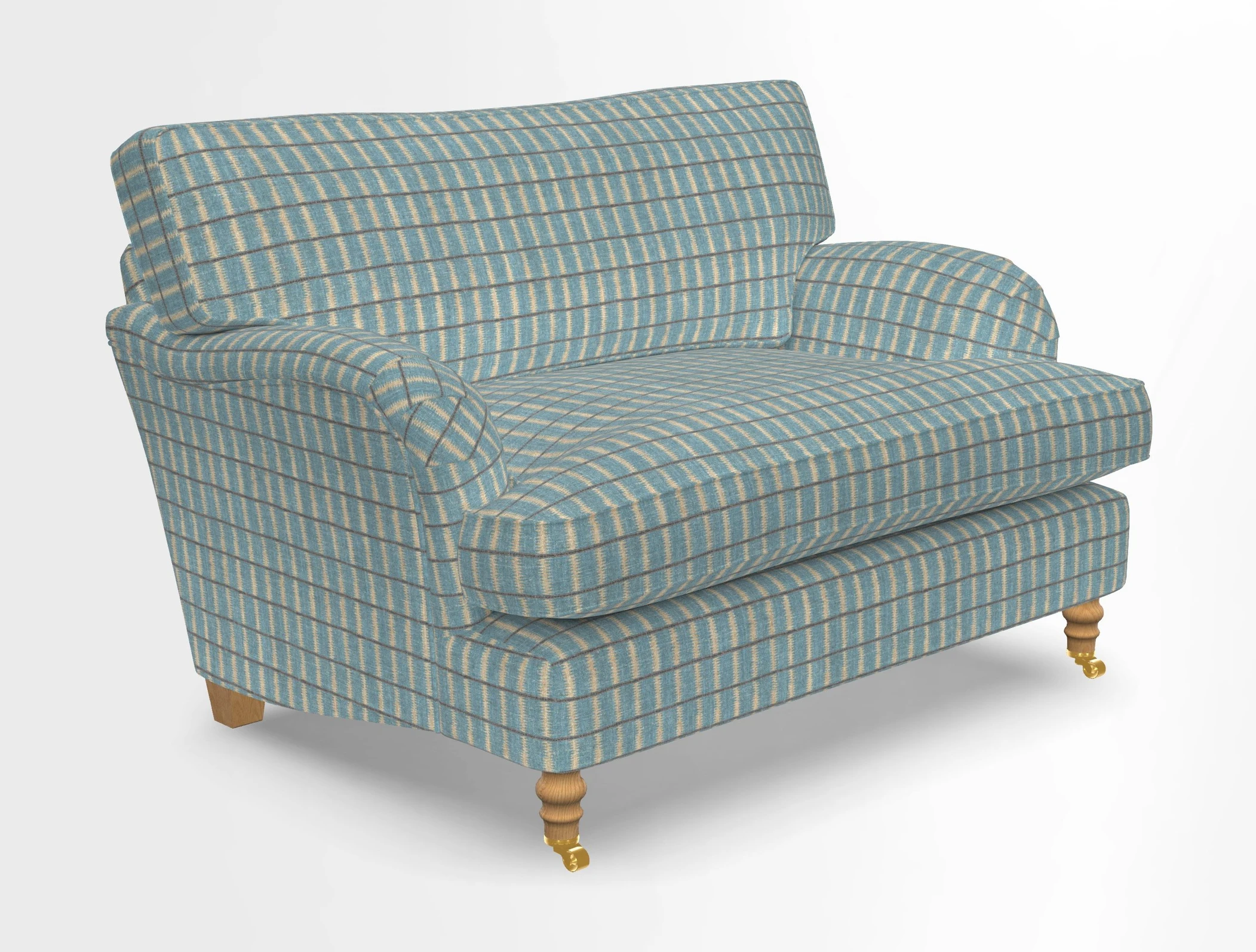 Alwinton snuggler in Lumino Velvet Wine