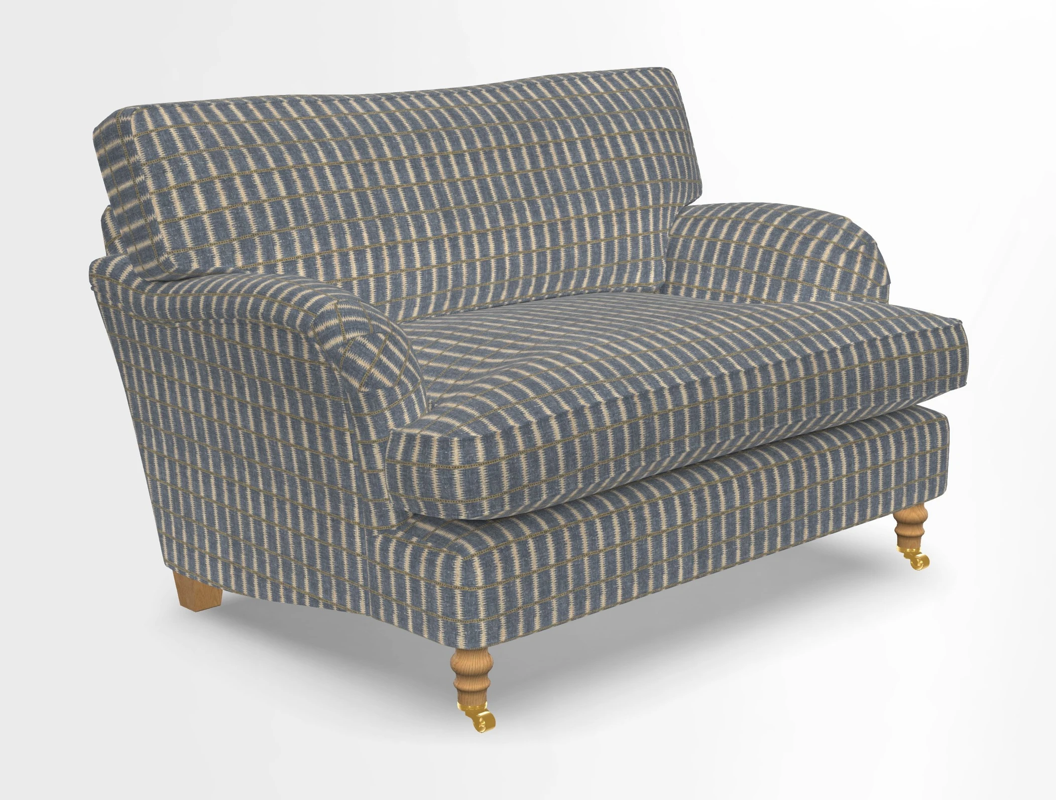 Alwinton snuggler in Lumino Velvet Wine
