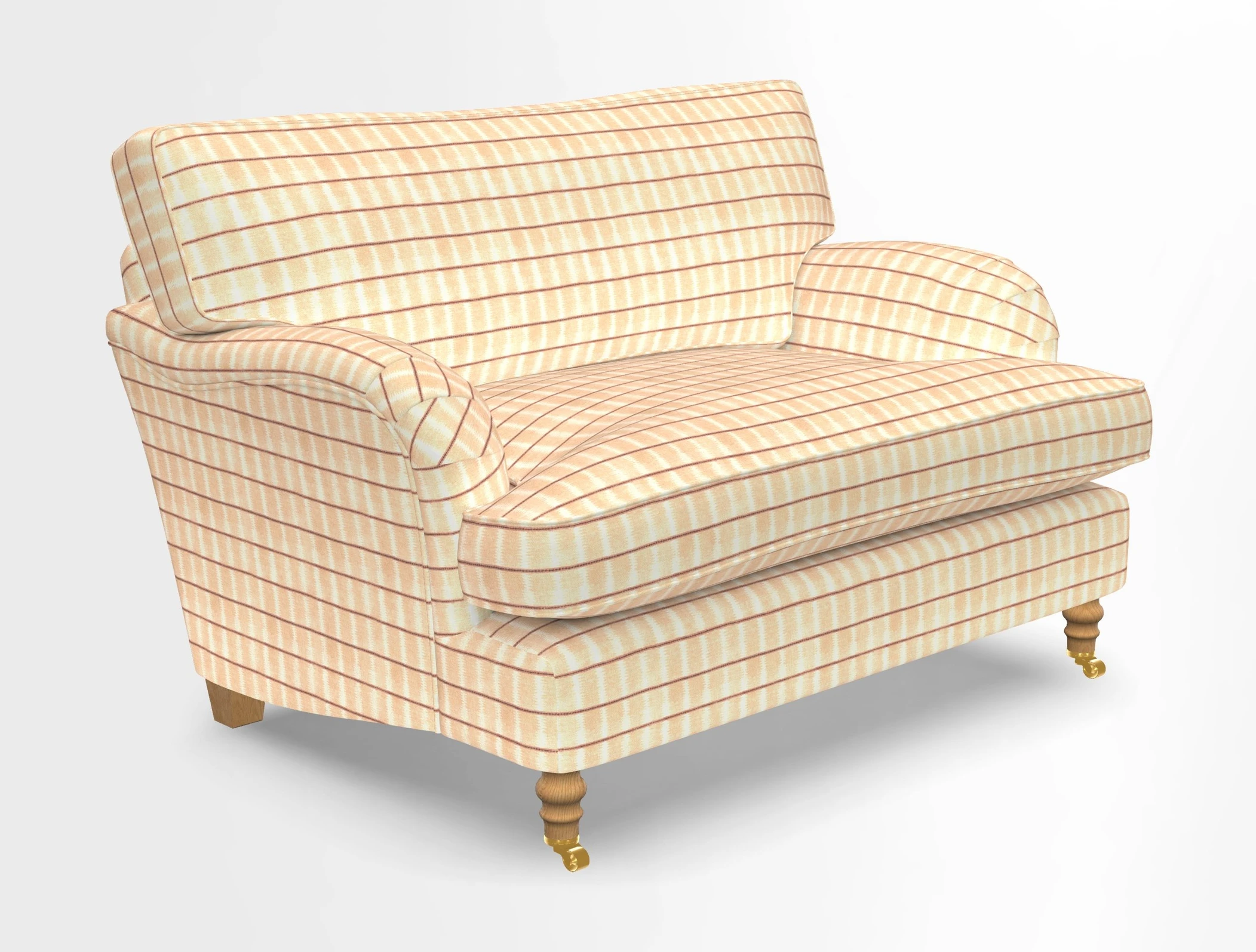 Alwinton snuggler in Lumino Velvet Wine