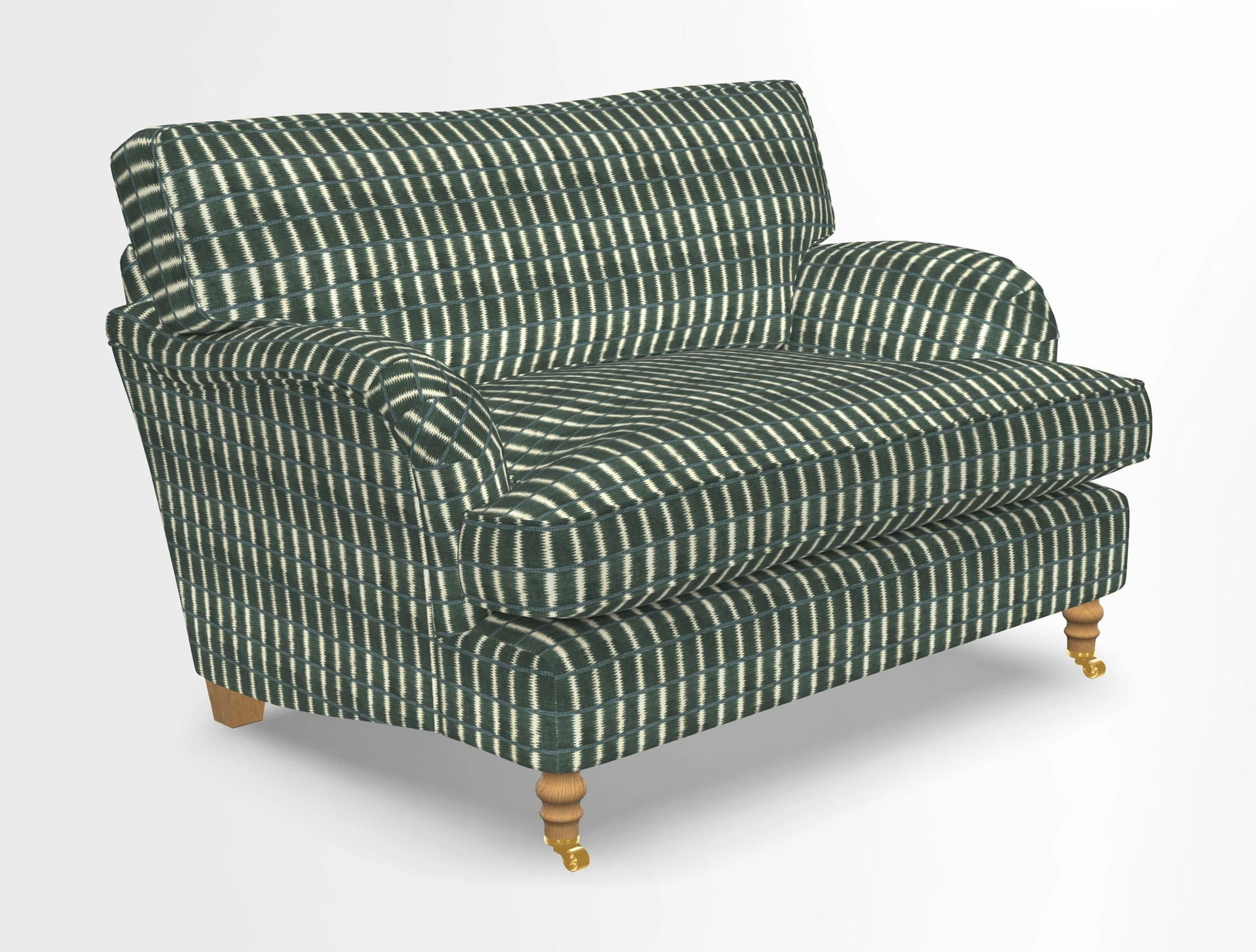 Alwinton snuggler in Lumino Velvet Wine