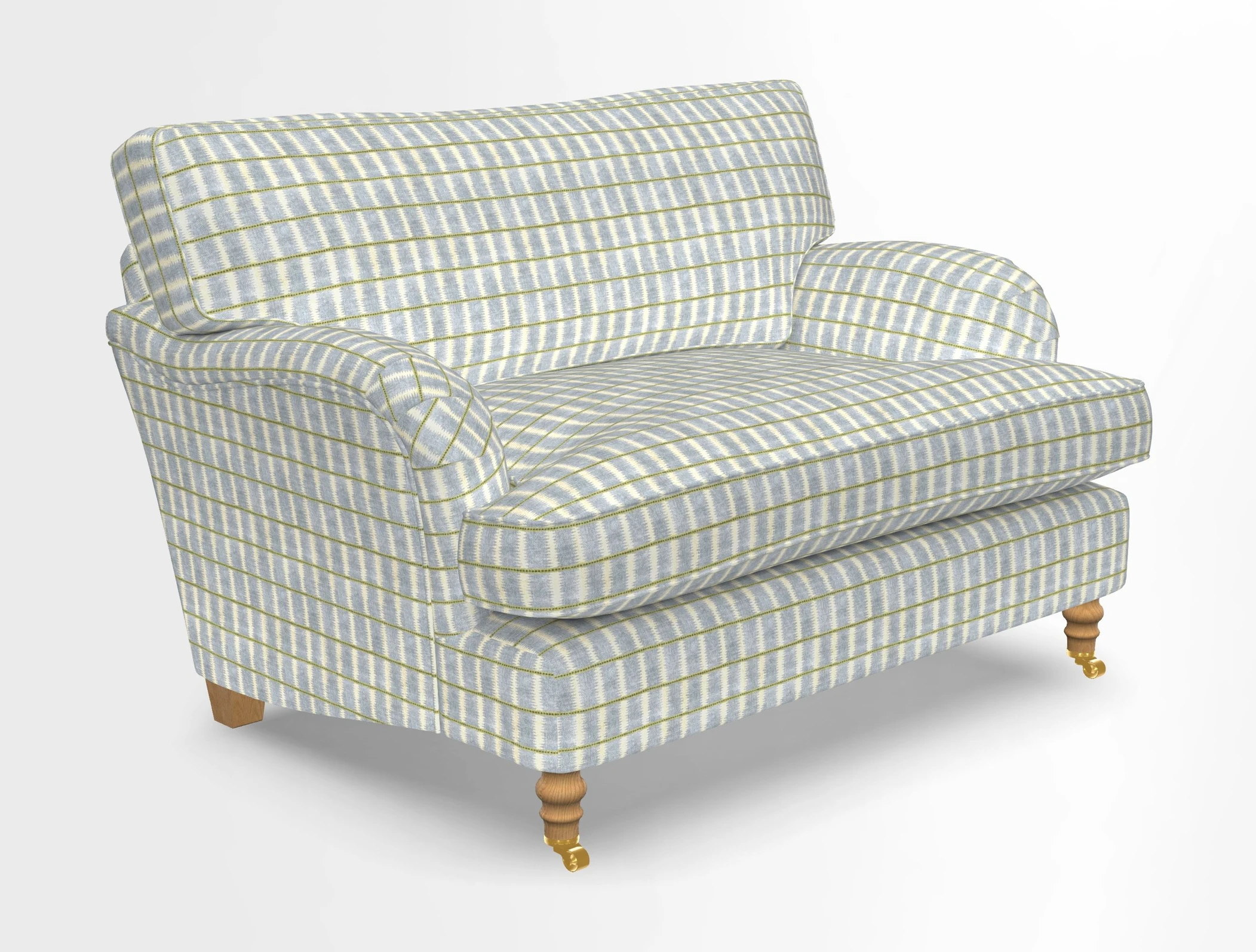 Alwinton snuggler in Lumino Velvet Wine