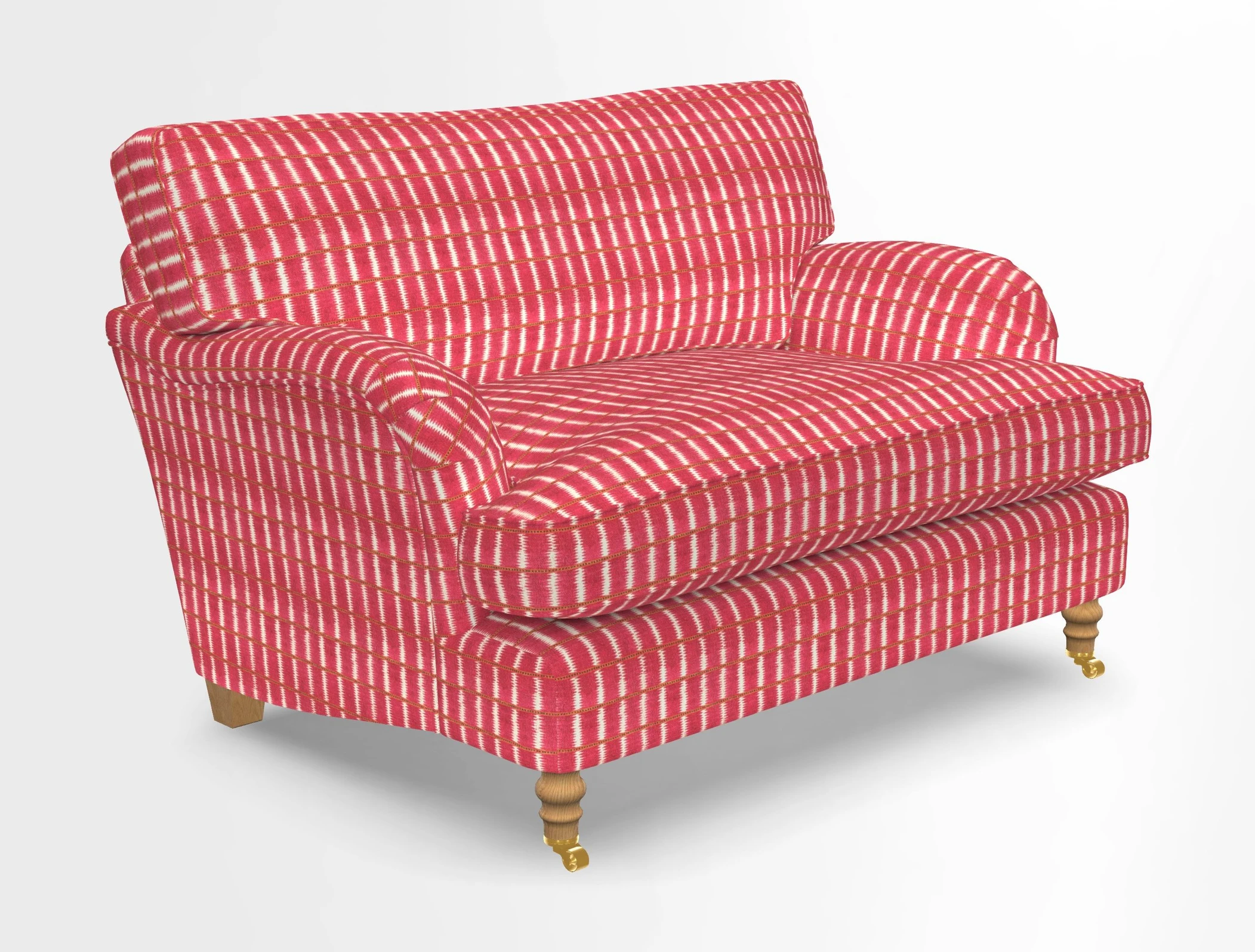 Alwinton snuggler in Lumino Velvet Wine