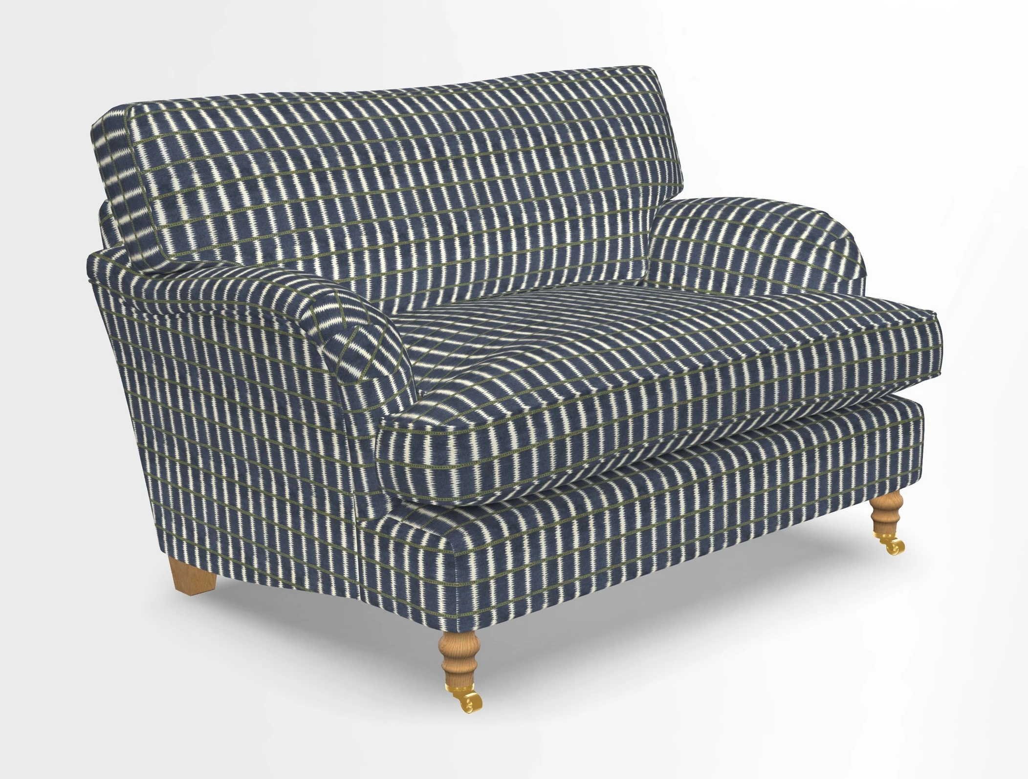 Alwinton snuggler in Lumino Velvet Wine