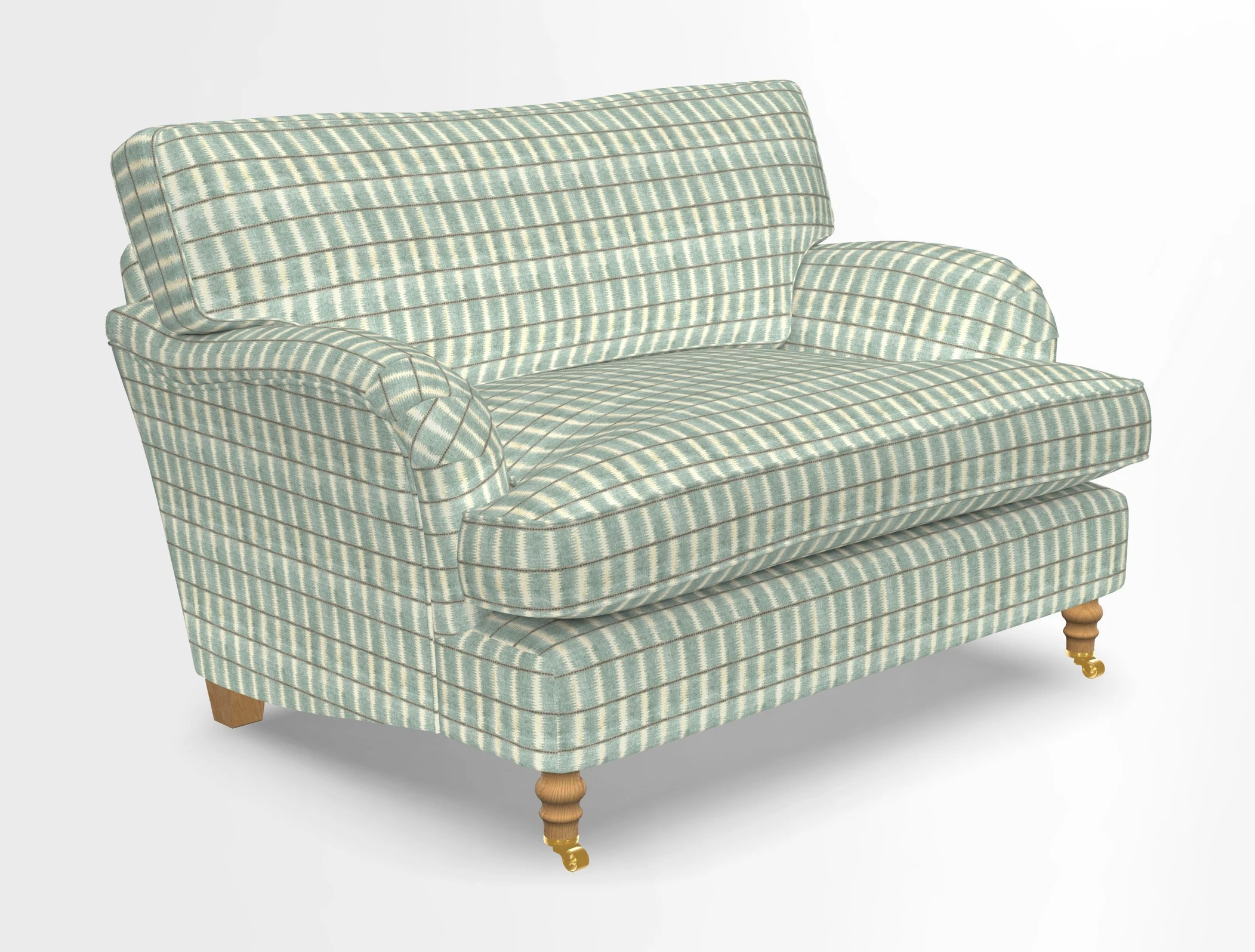 Alwinton snuggler in Lumino Velvet Wine