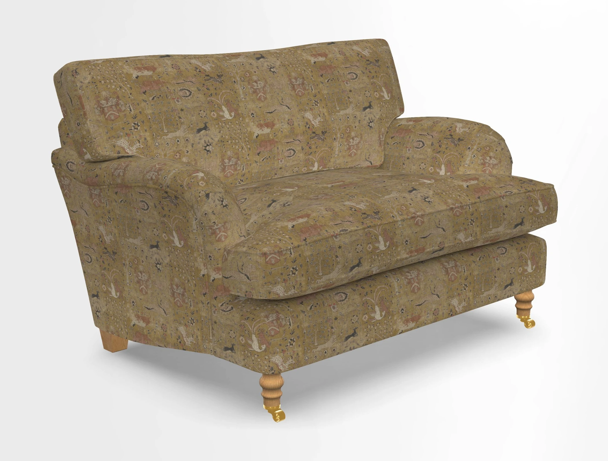 Alwinton snuggler in Lumino Velvet Wine
