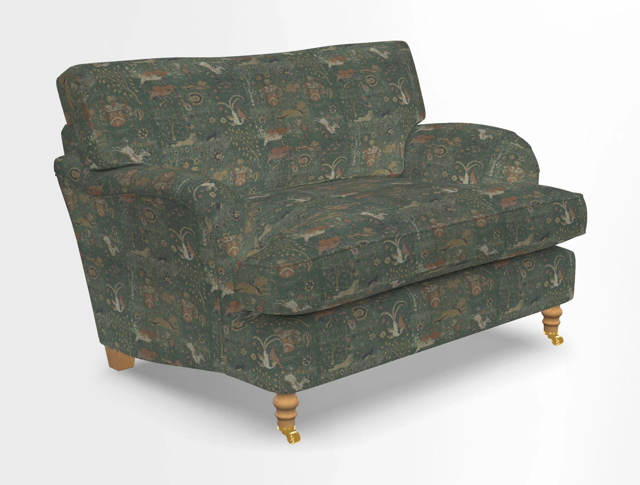 Alwinton snuggler in Lumino Velvet Wine