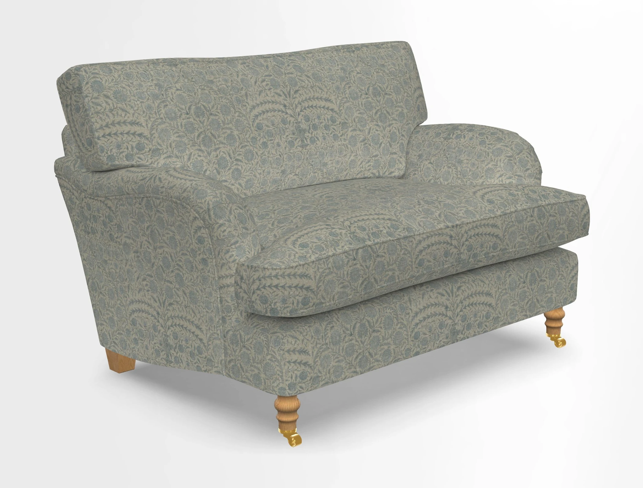 Alwinton snuggler in Lumino Velvet Wine