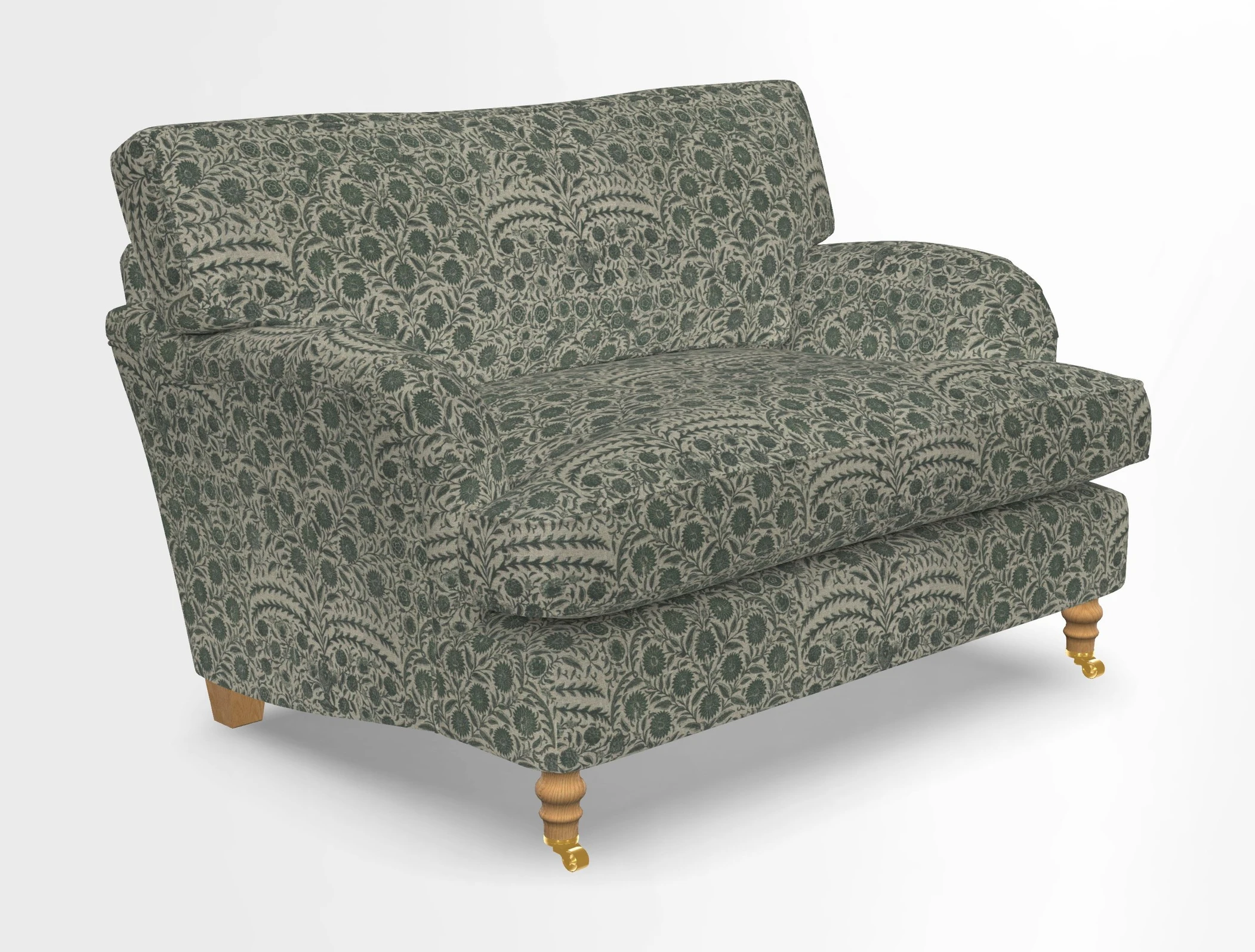 Alwinton snuggler in Lumino Velvet Wine