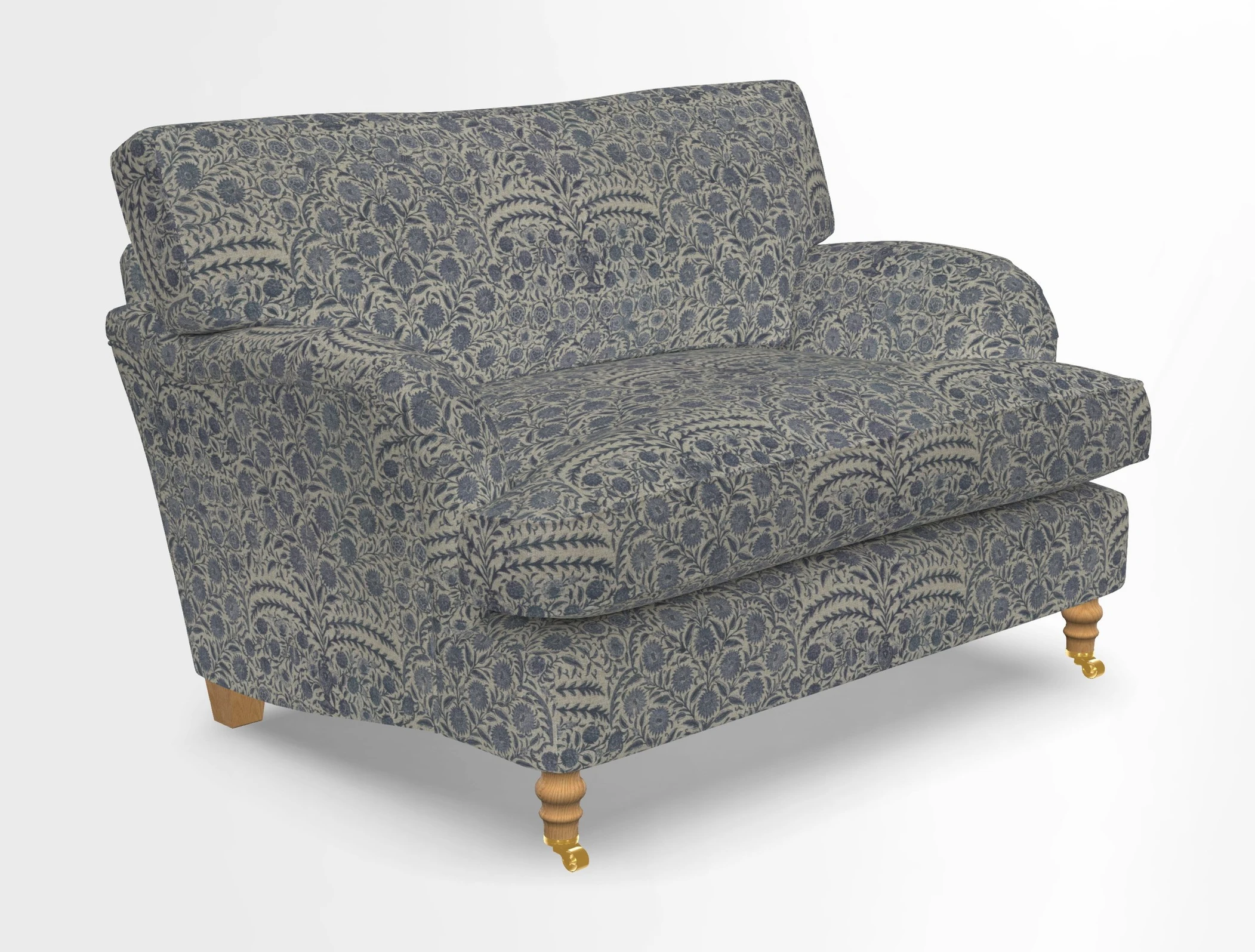 Alwinton snuggler in Lumino Velvet Wine