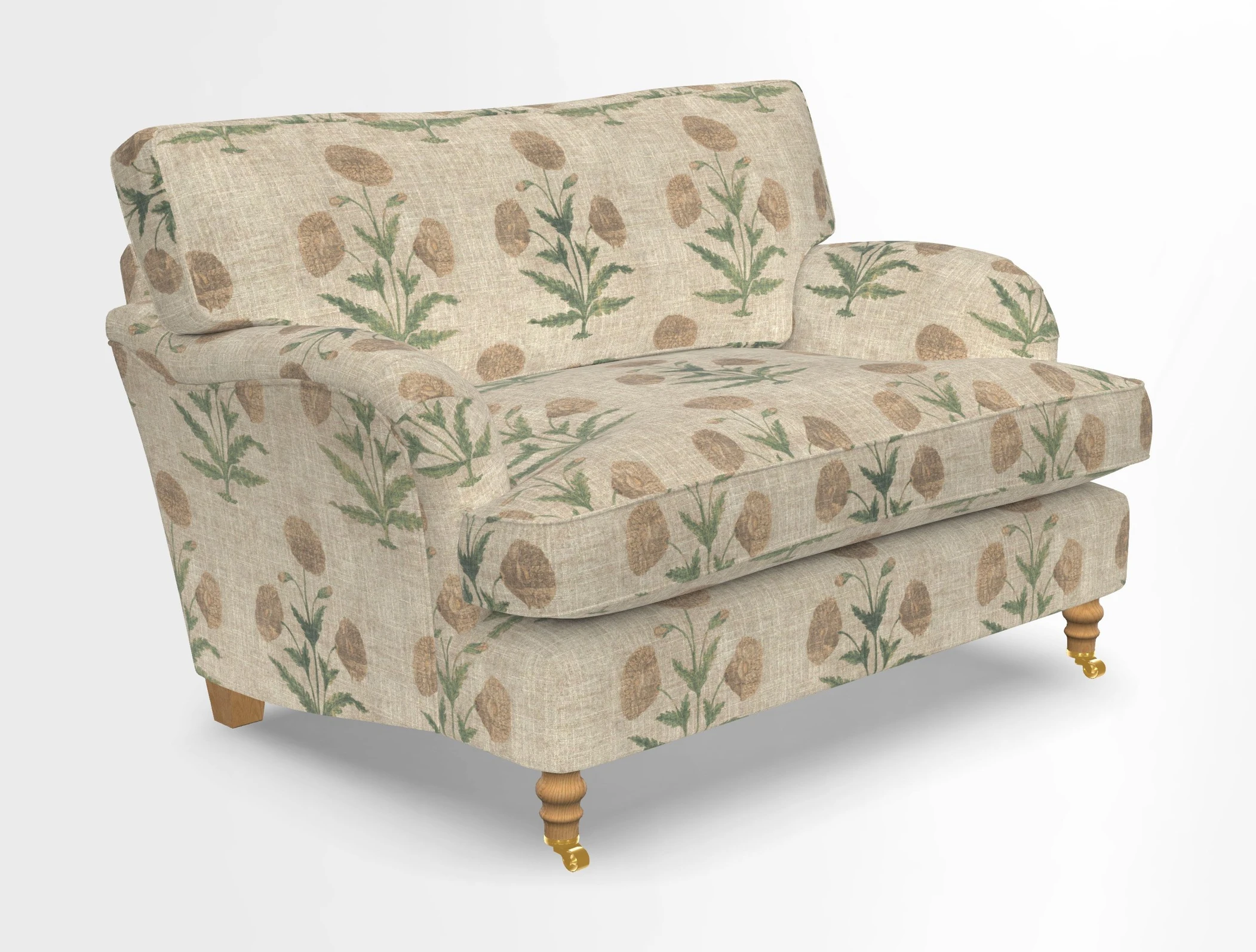 Alwinton snuggler in Lumino Velvet Wine