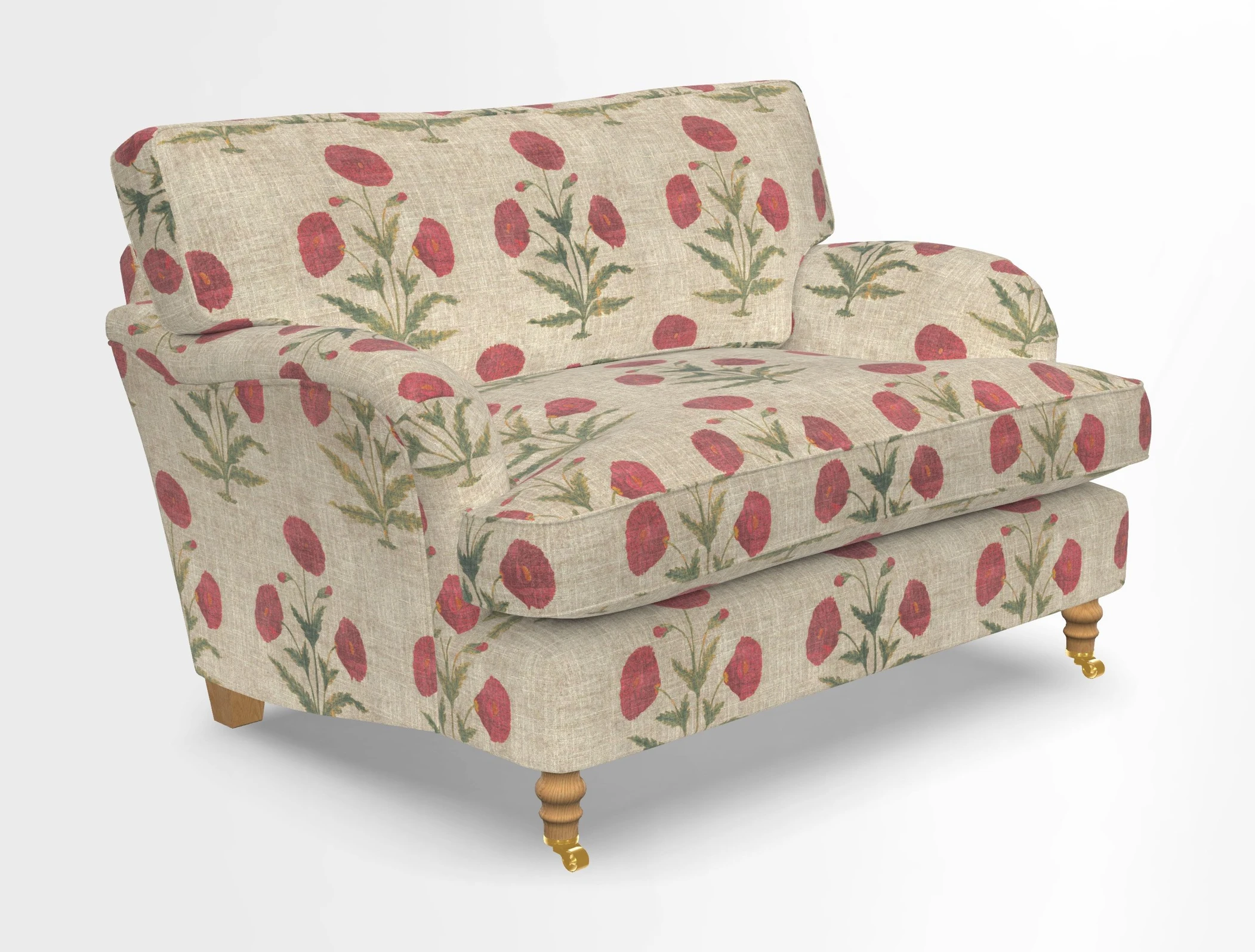 Alwinton snuggler in Lumino Velvet Wine