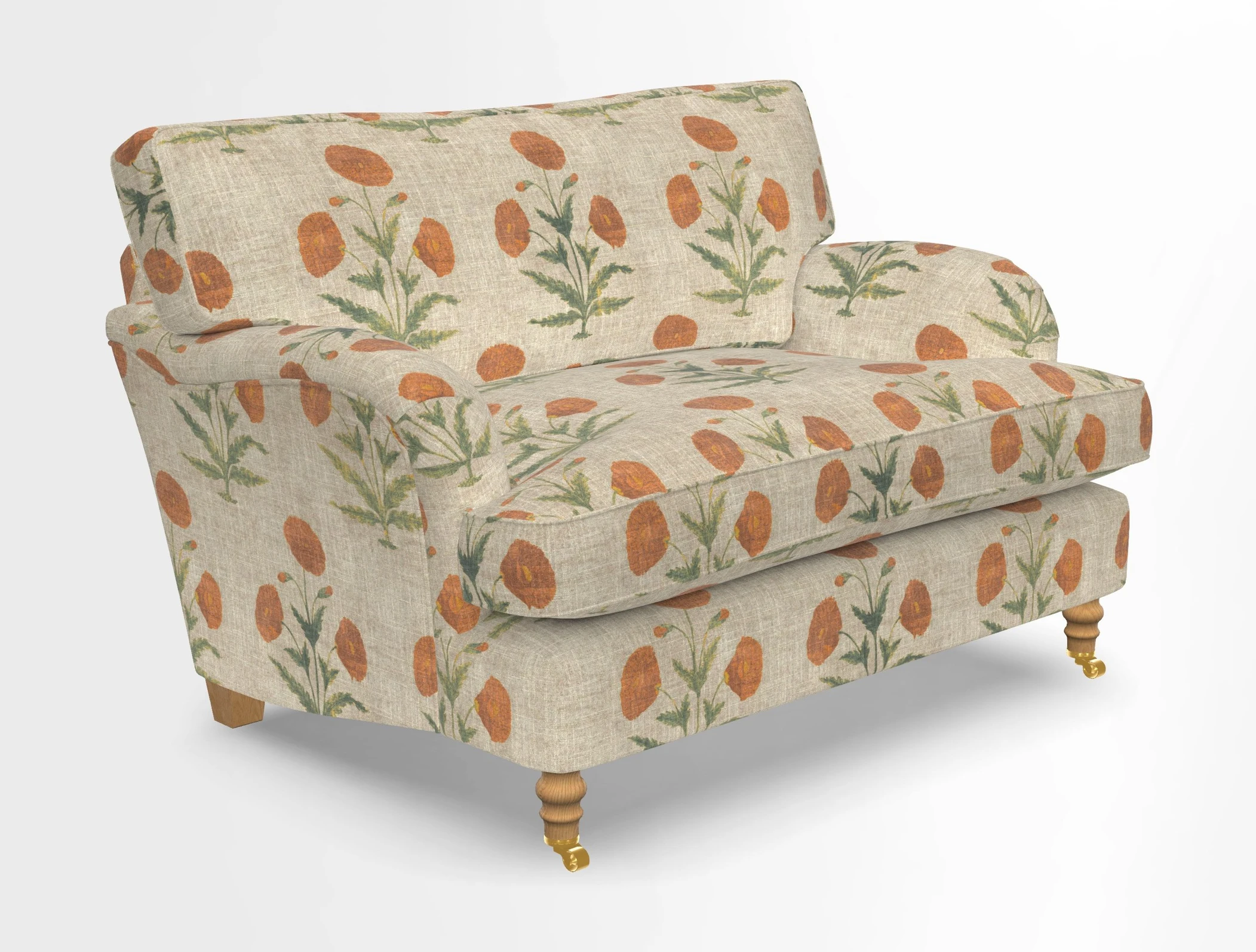 Alwinton snuggler in Lumino Velvet Wine