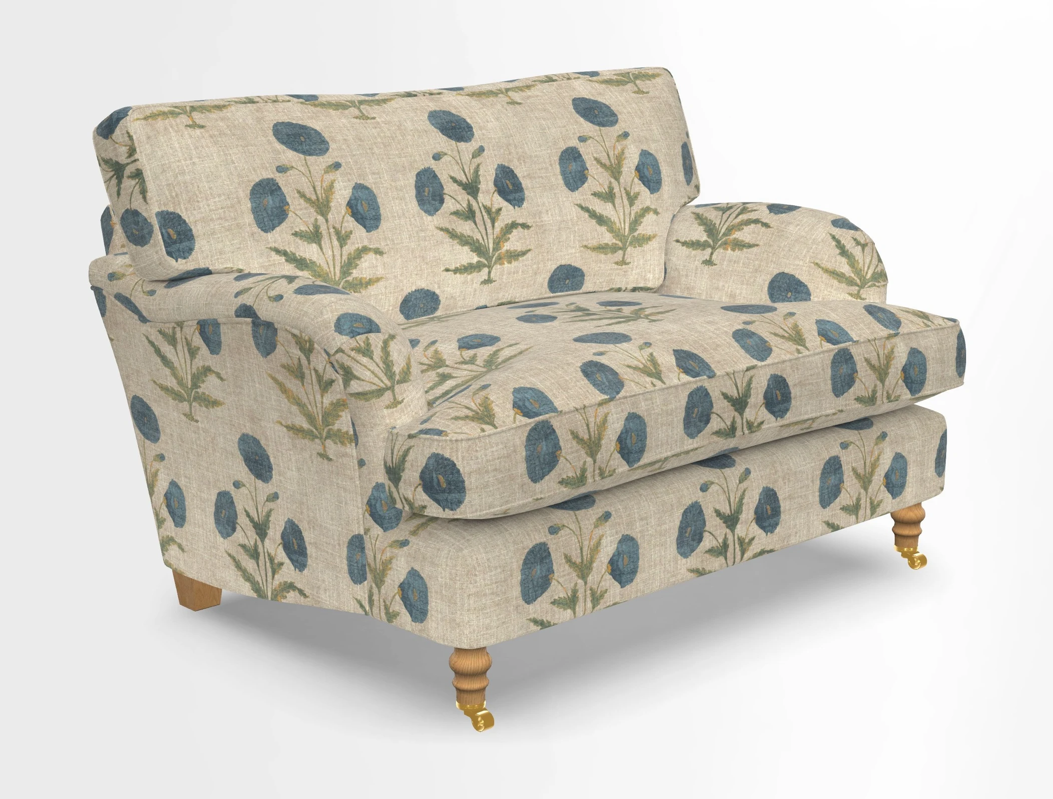 Alwinton snuggler in Lumino Velvet Wine