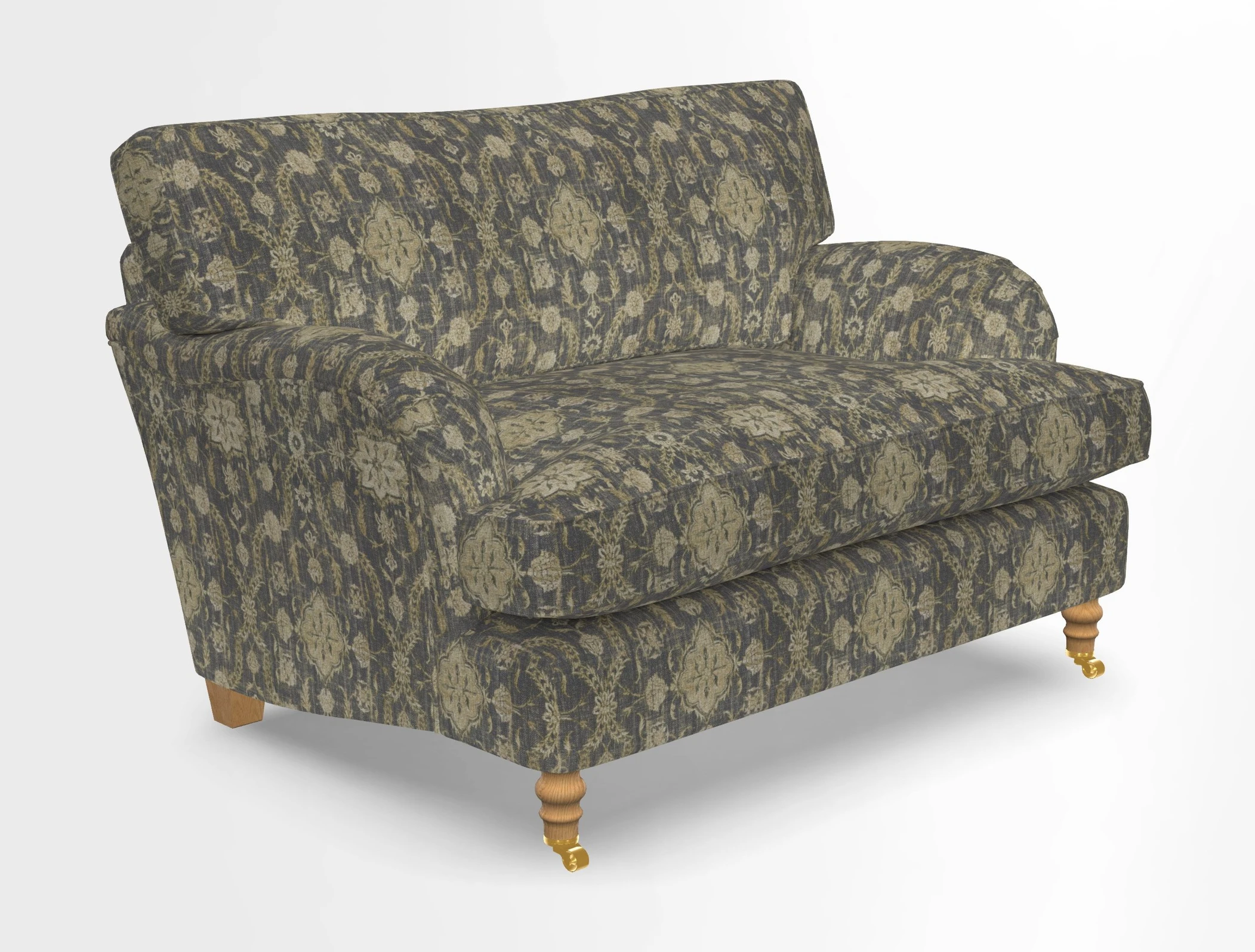 Alwinton snuggler in Lumino Velvet Wine