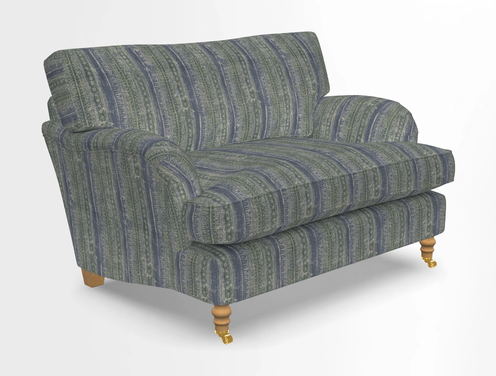 Alwinton snuggler in Lumino Velvet Wine
