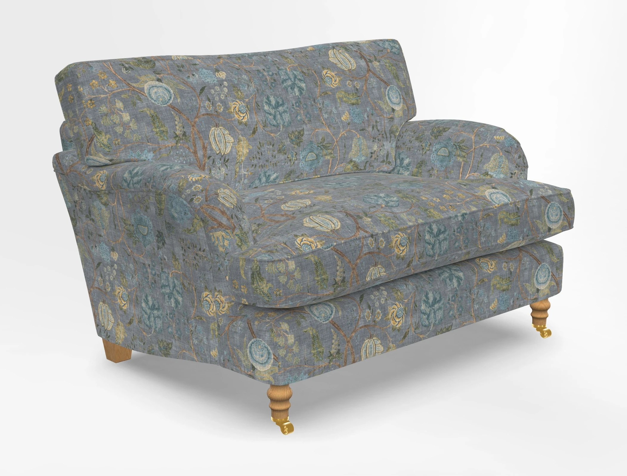 Alwinton snuggler in Lumino Velvet Wine