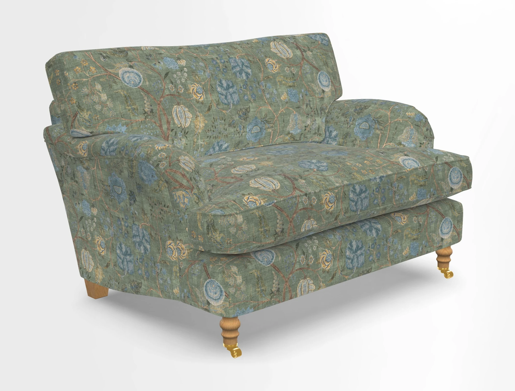 Alwinton snuggler in Lumino Velvet Wine
