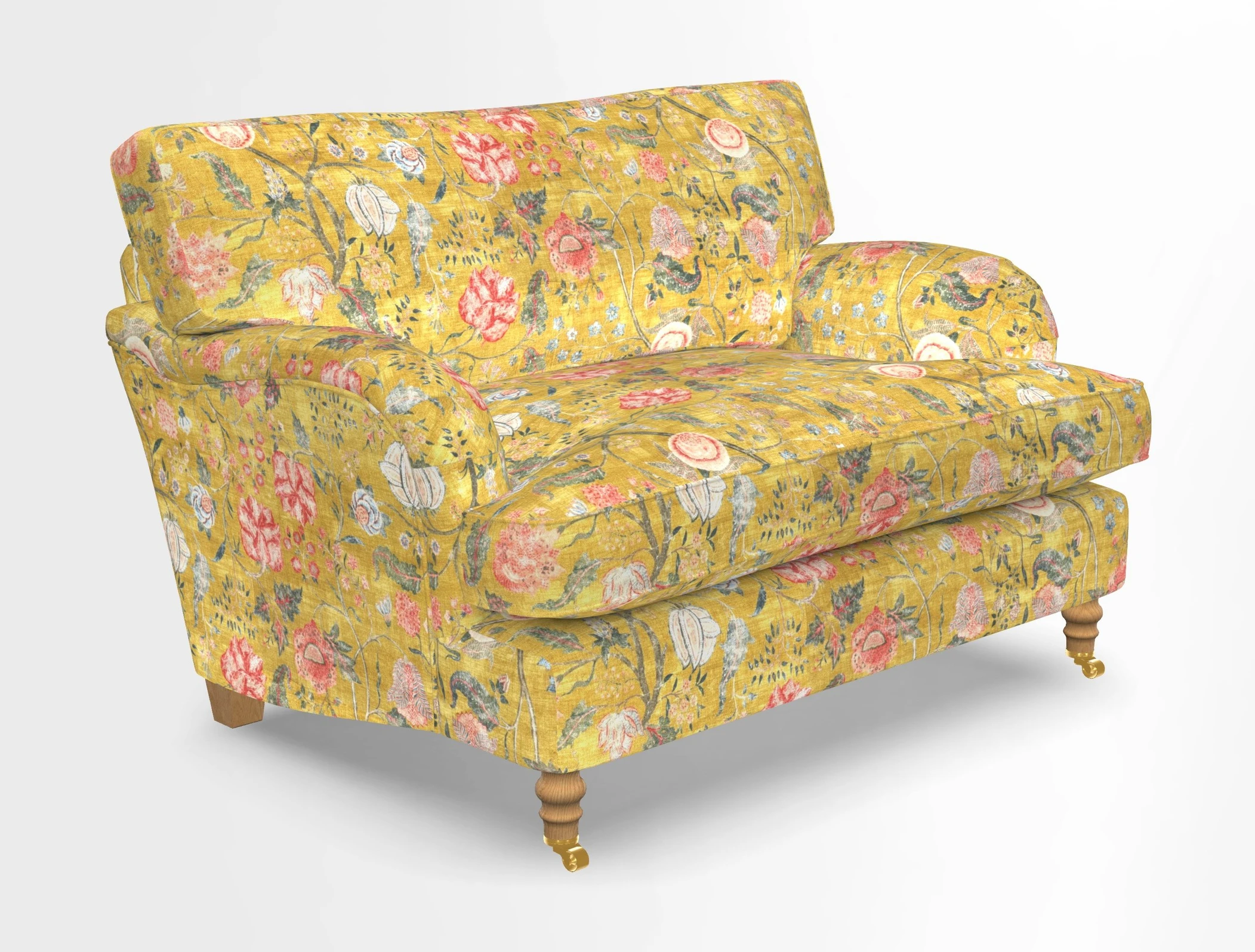 Alwinton snuggler in Lumino Velvet Wine