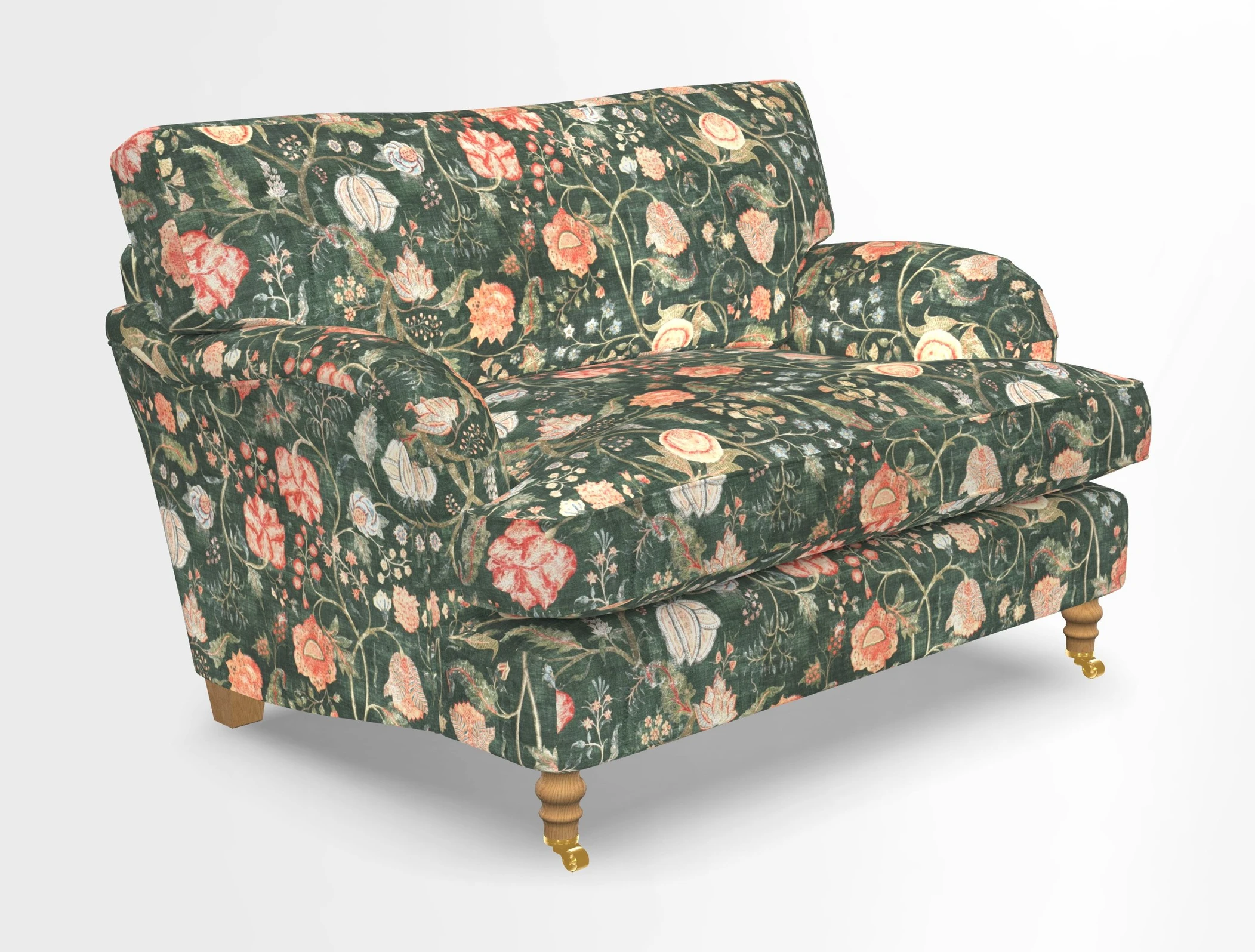 Alwinton snuggler in Lumino Velvet Wine