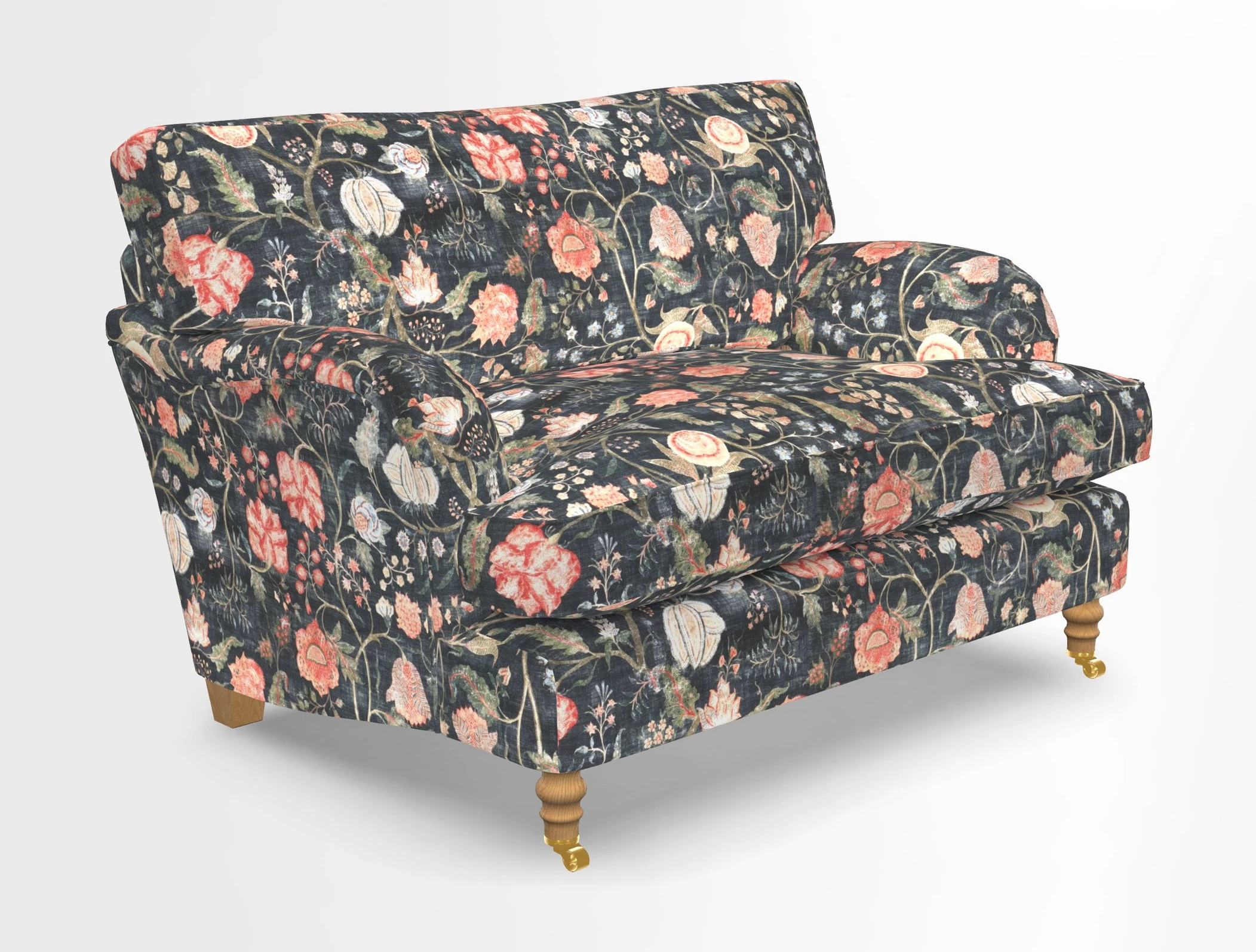 Alwinton snuggler in Lumino Velvet Wine