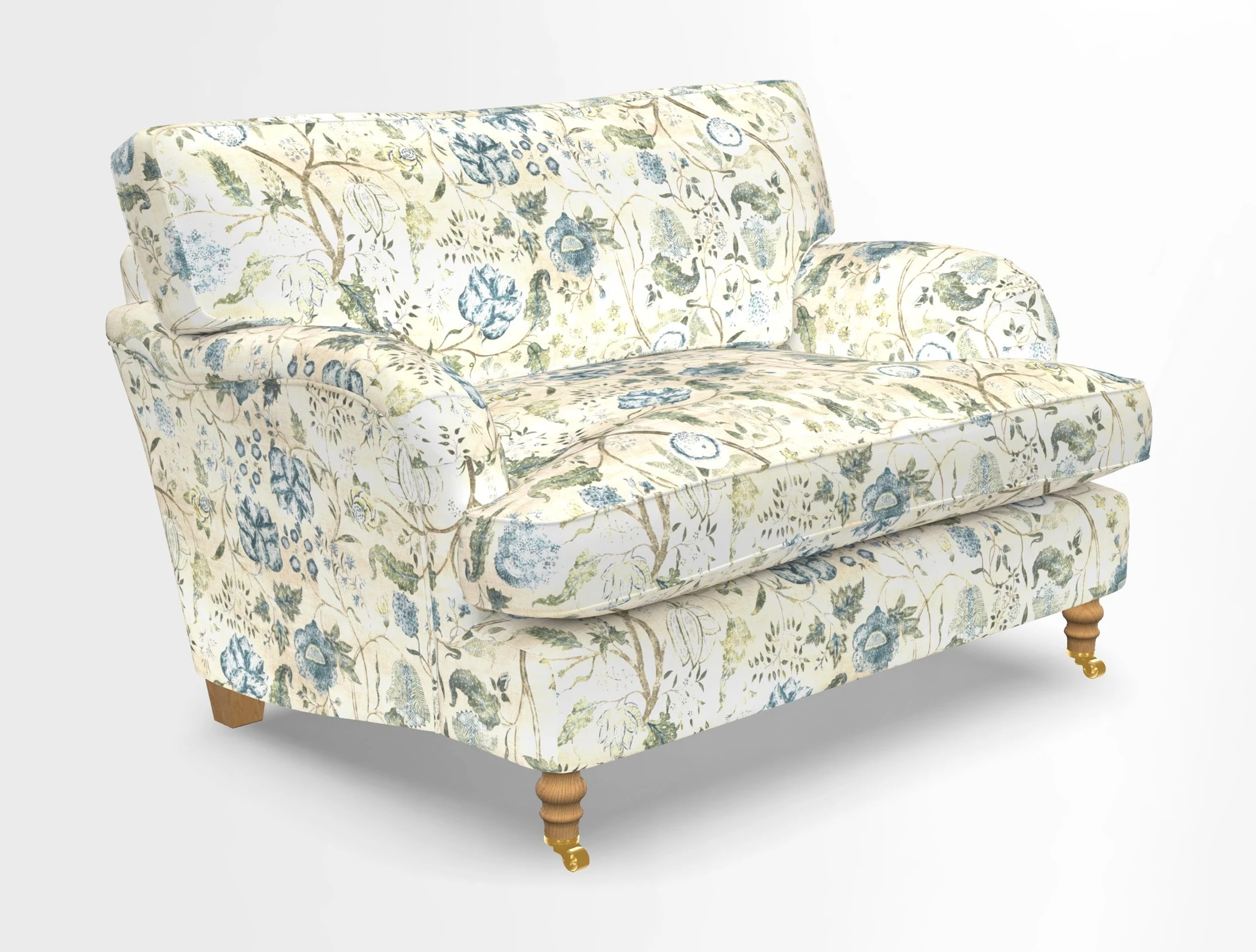 Alwinton snuggler in Lumino Velvet Wine