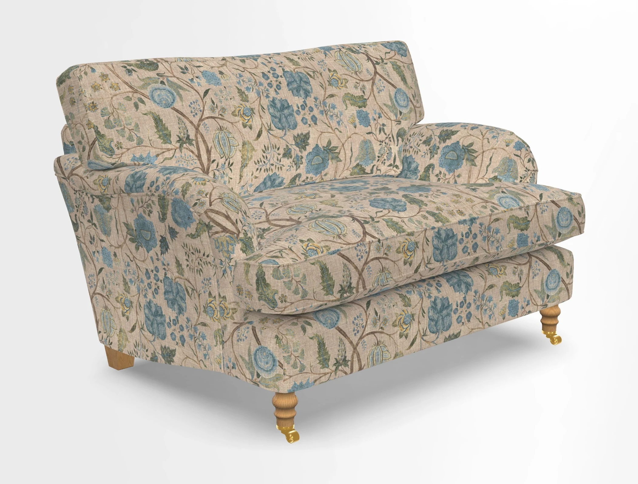 Alwinton snuggler in Lumino Velvet Wine
